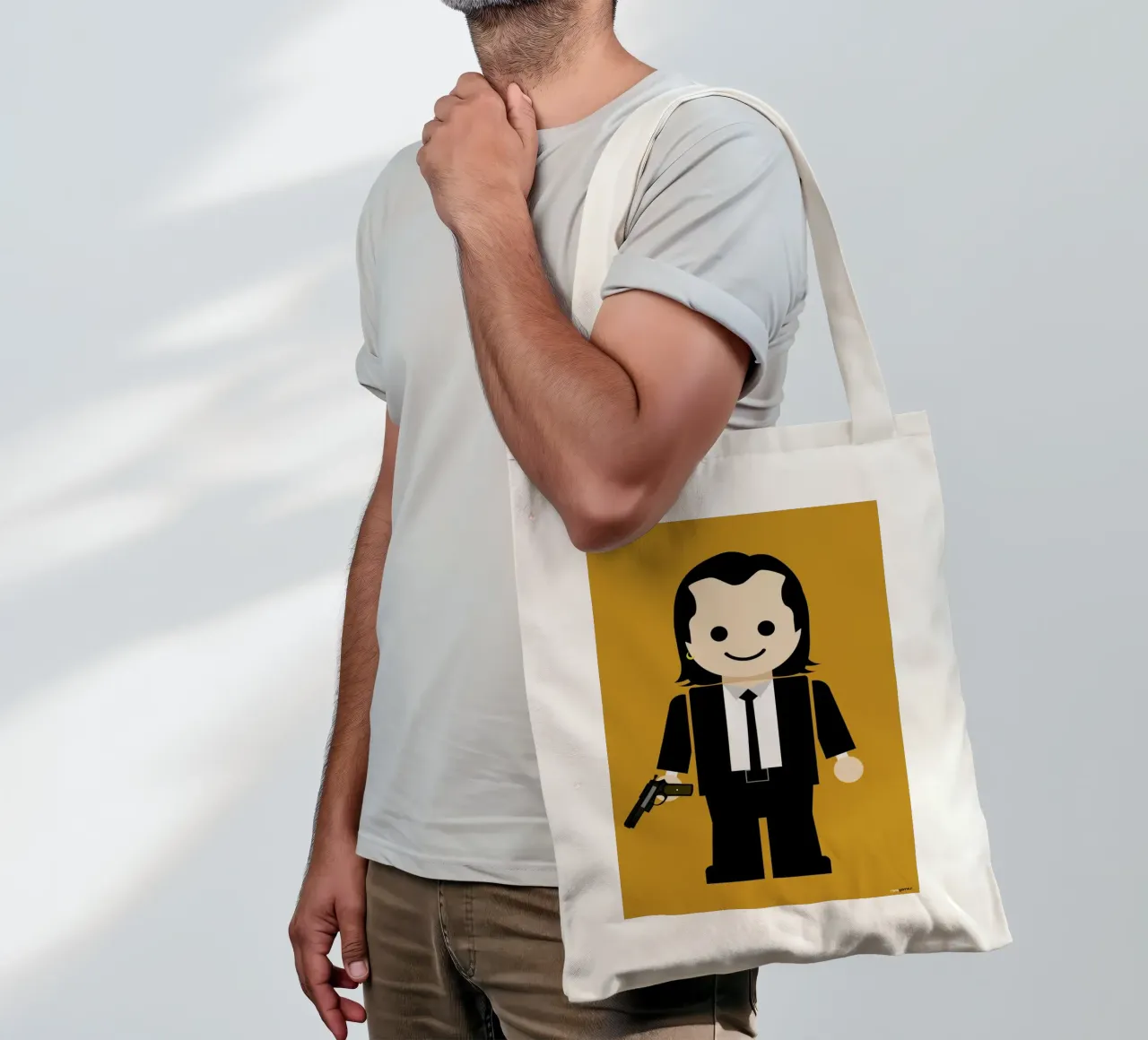 Pulp Fiction Toy 01 tote bag by Rafa Gomes