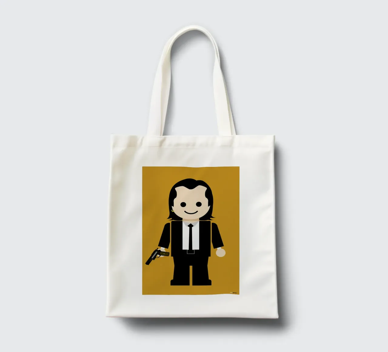 Pulp Fiction Toy 01 tote bag by Rafa Gomes