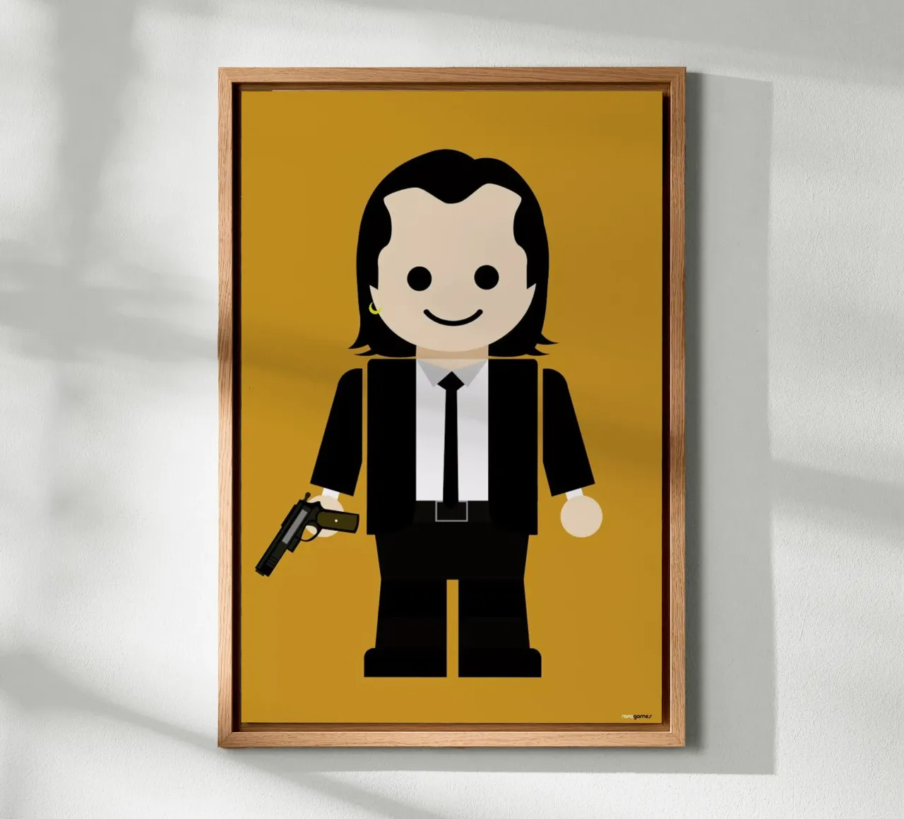 Pulp Fiction Toy 01 tela con Cornice a cassetta da Rafa Gomes