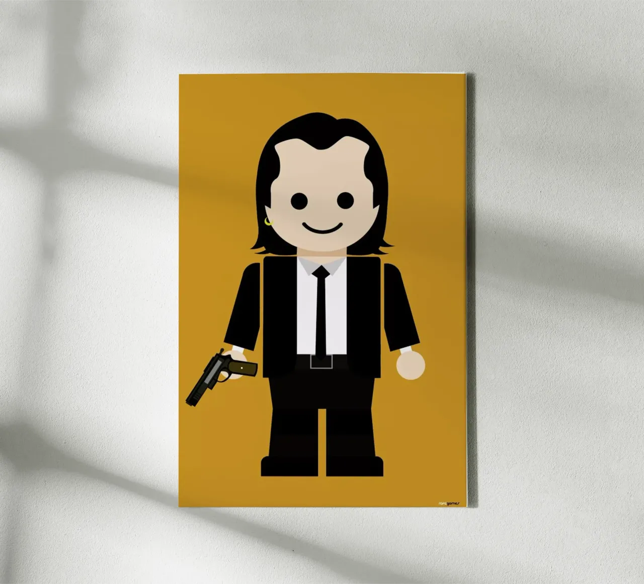 Pulp Fiction Toy 01 tela con Cornice a cassetta da Rafa Gomes
