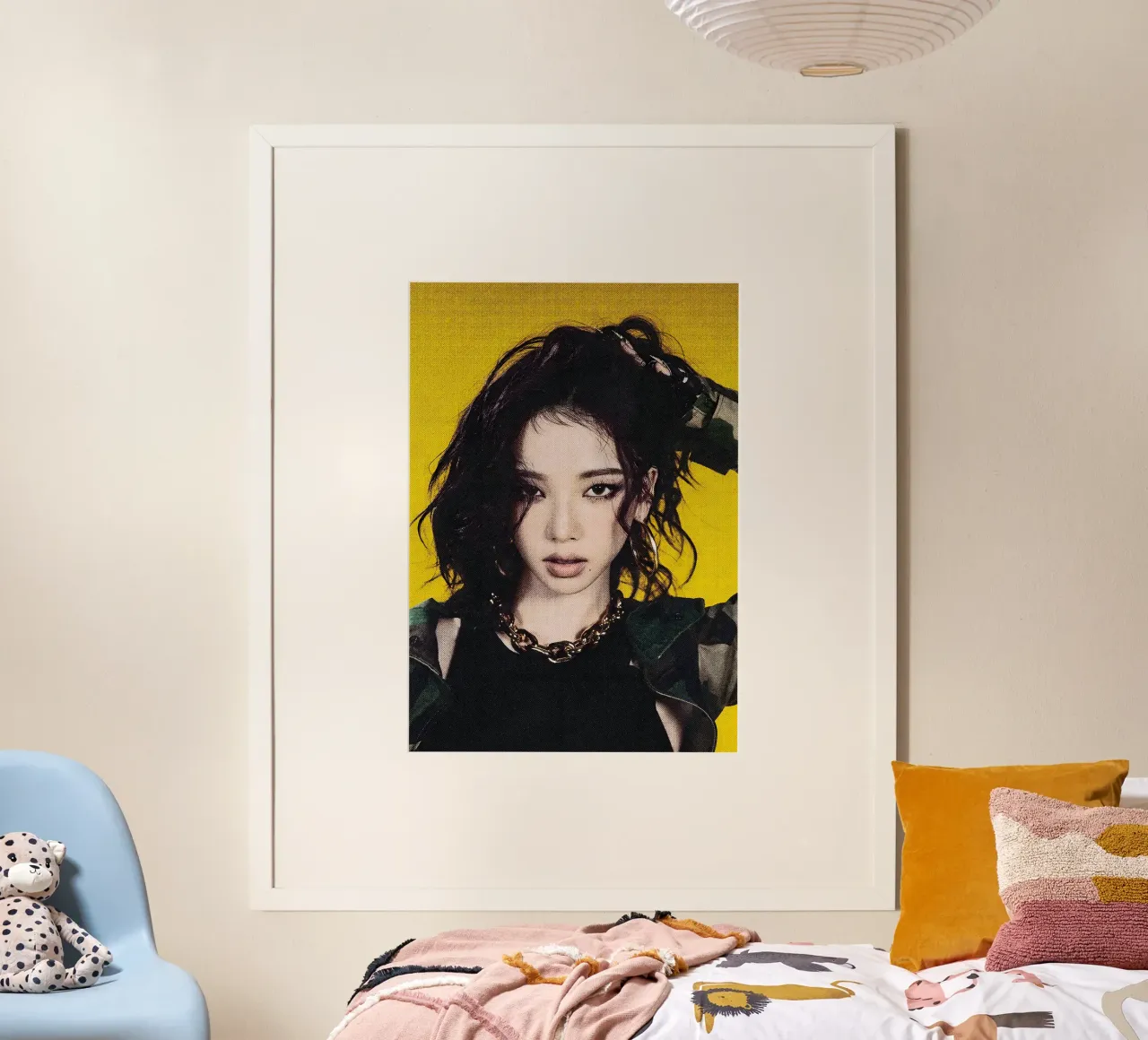 Karina aespa Whiplash poster con telaio in plastica da mitom
