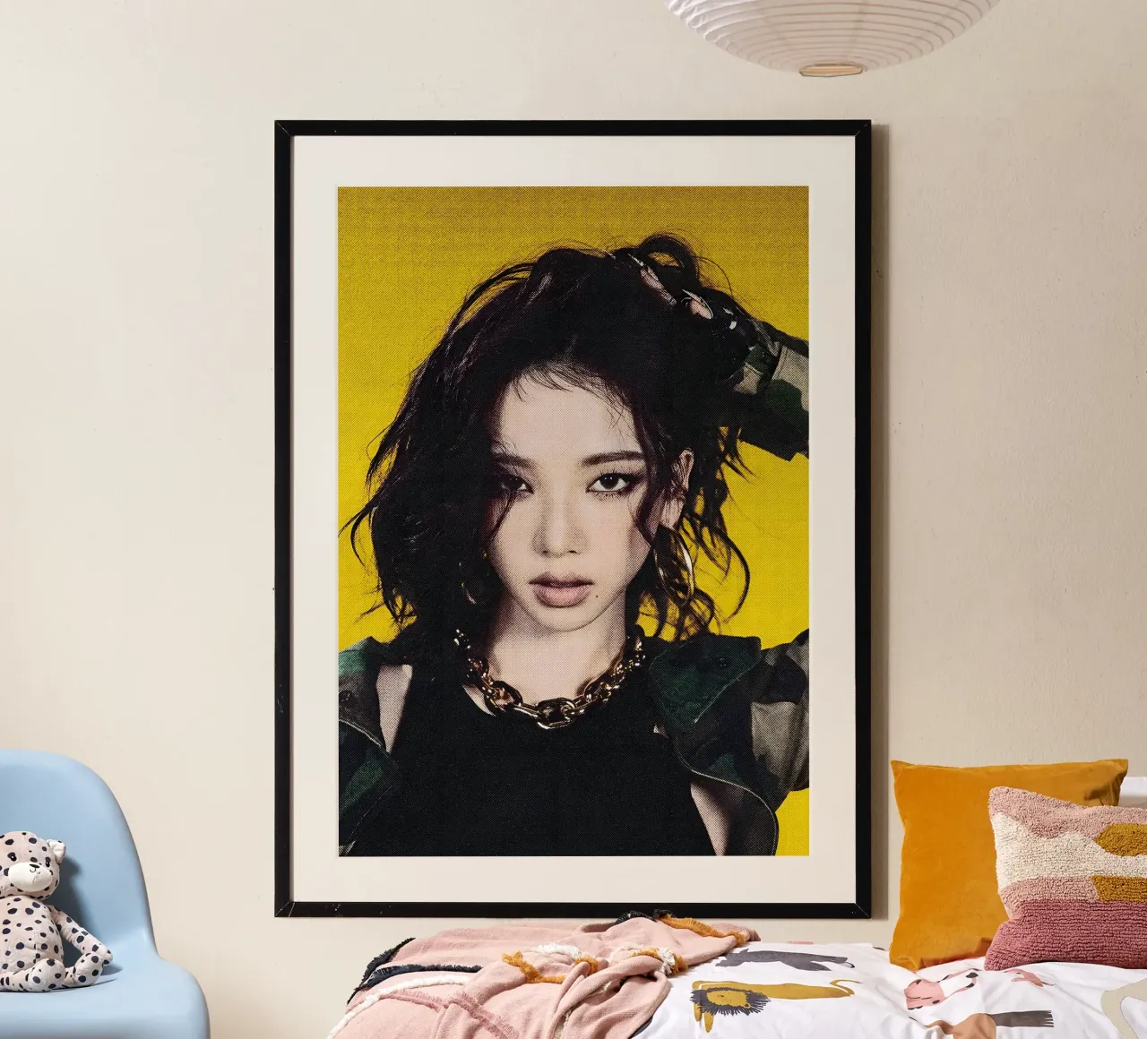 Karina aespa Whiplash poster con telaio in plastica da mitom
