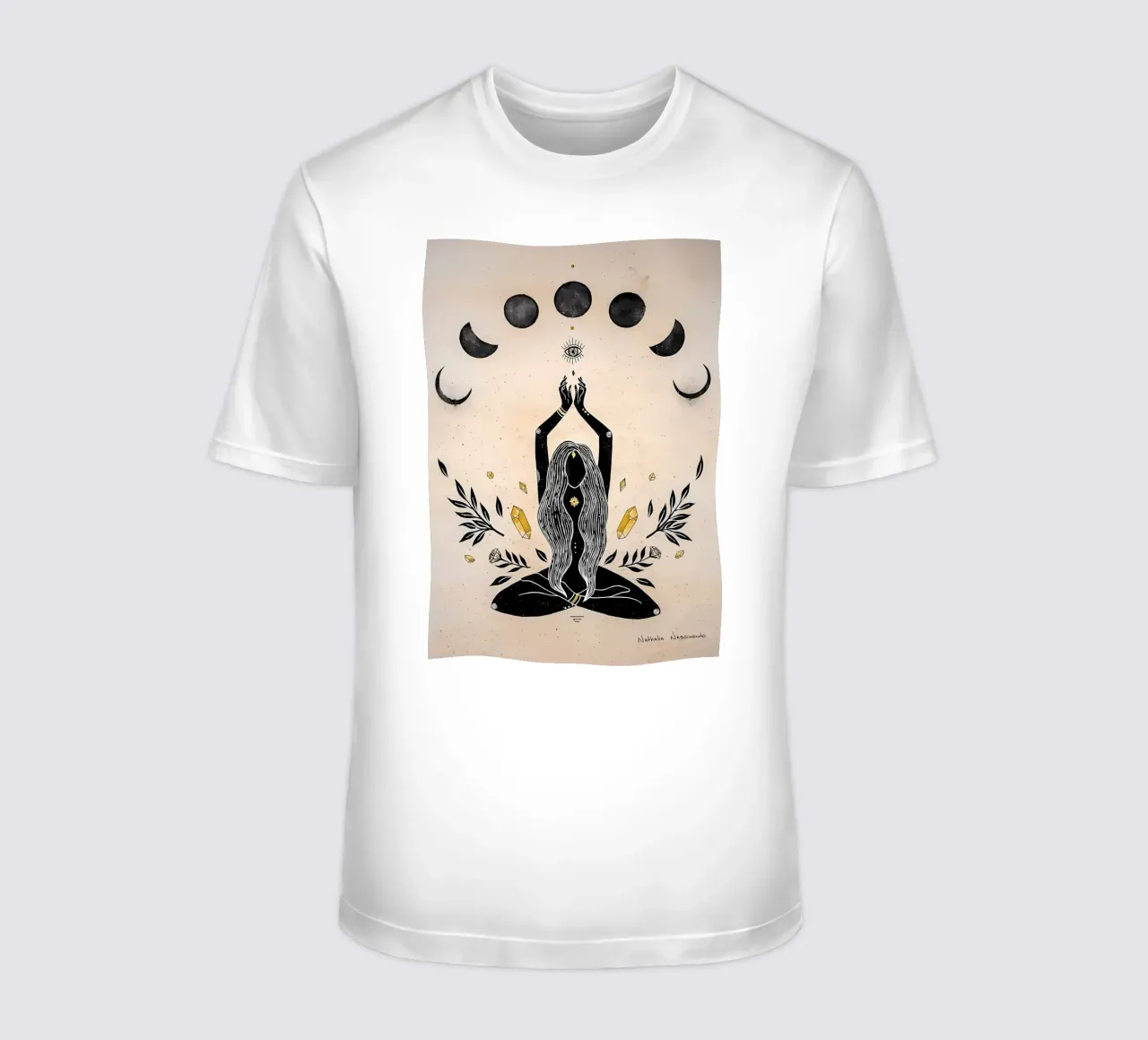 bruja mágica lunar camiseta de mitaco