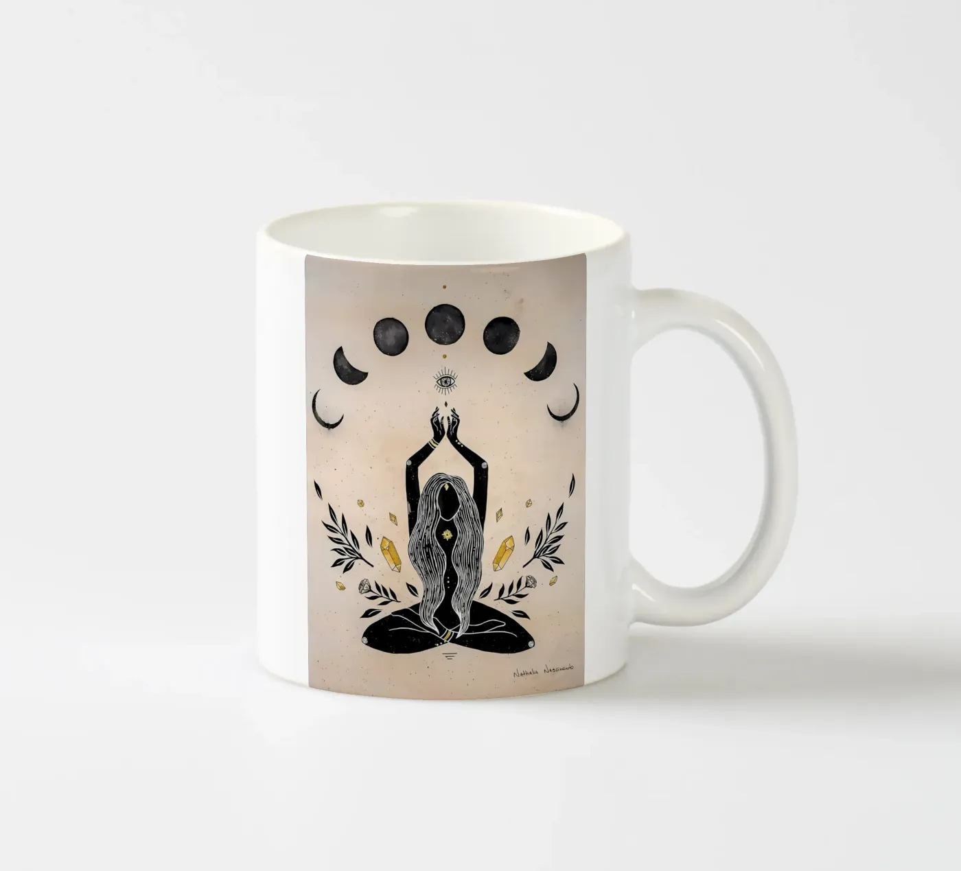 moon magic witch ceramic mug by mitaco