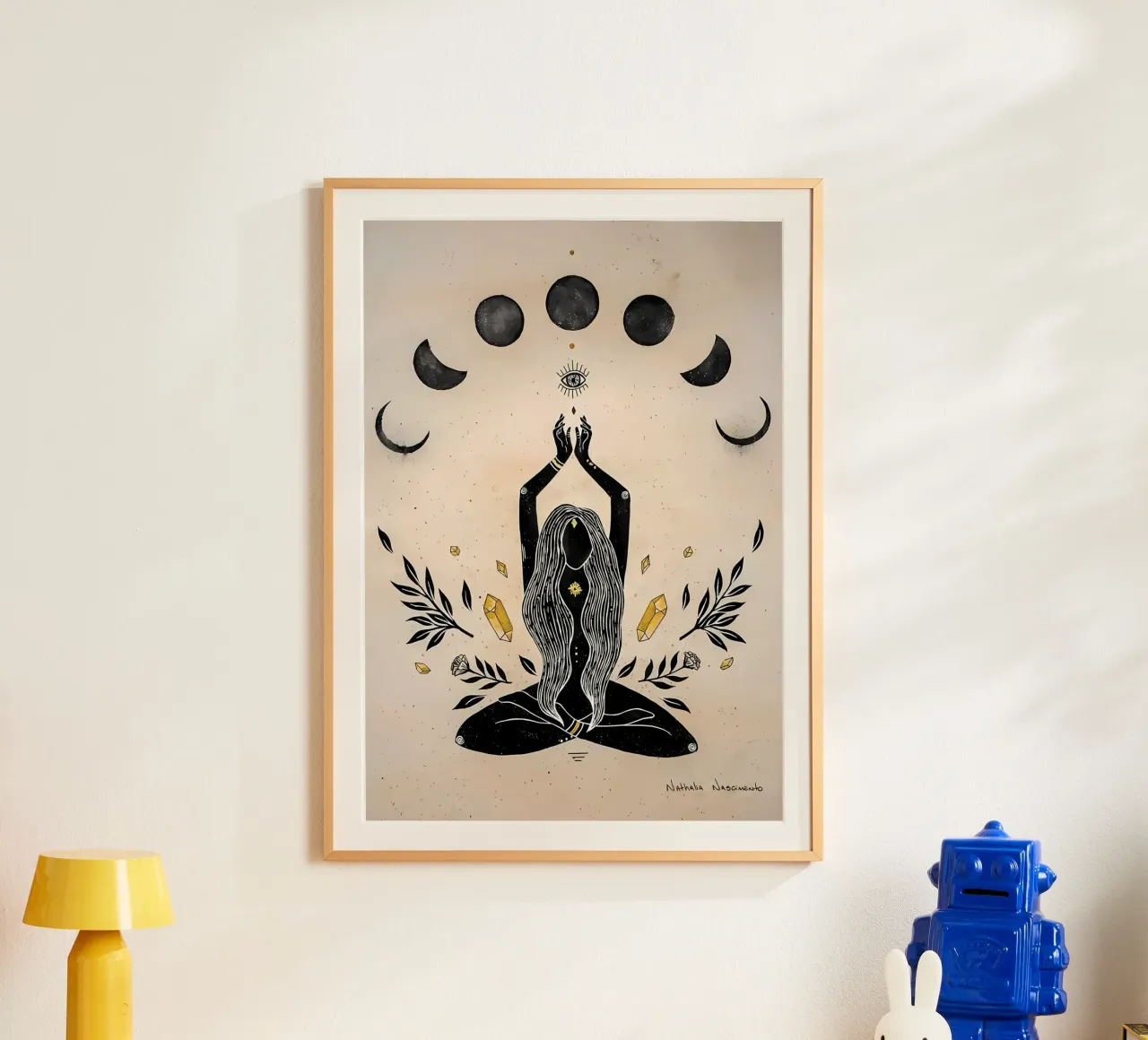 strega magica della luna poster da mitaco