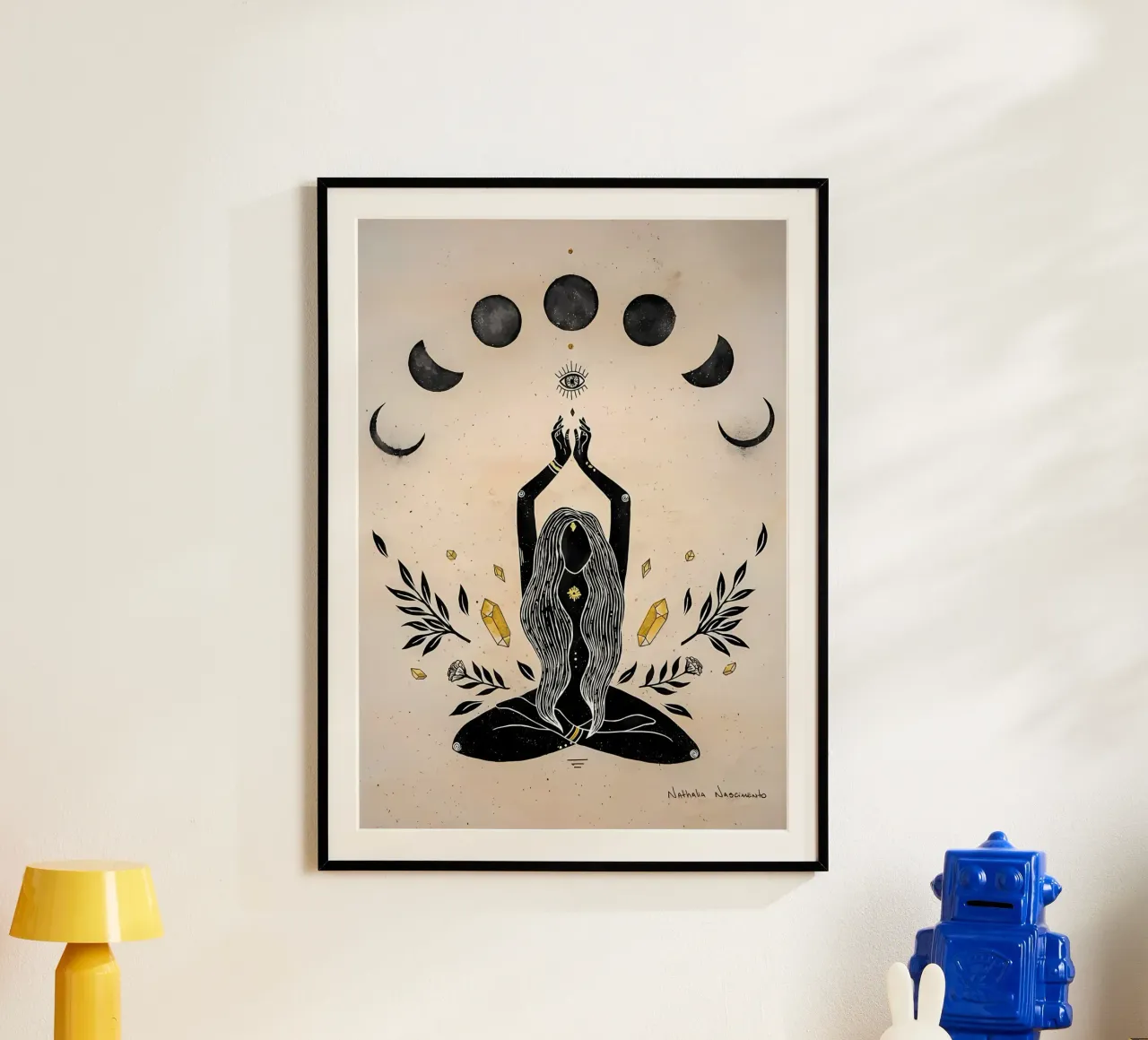 strega magica della luna poster da mitaco