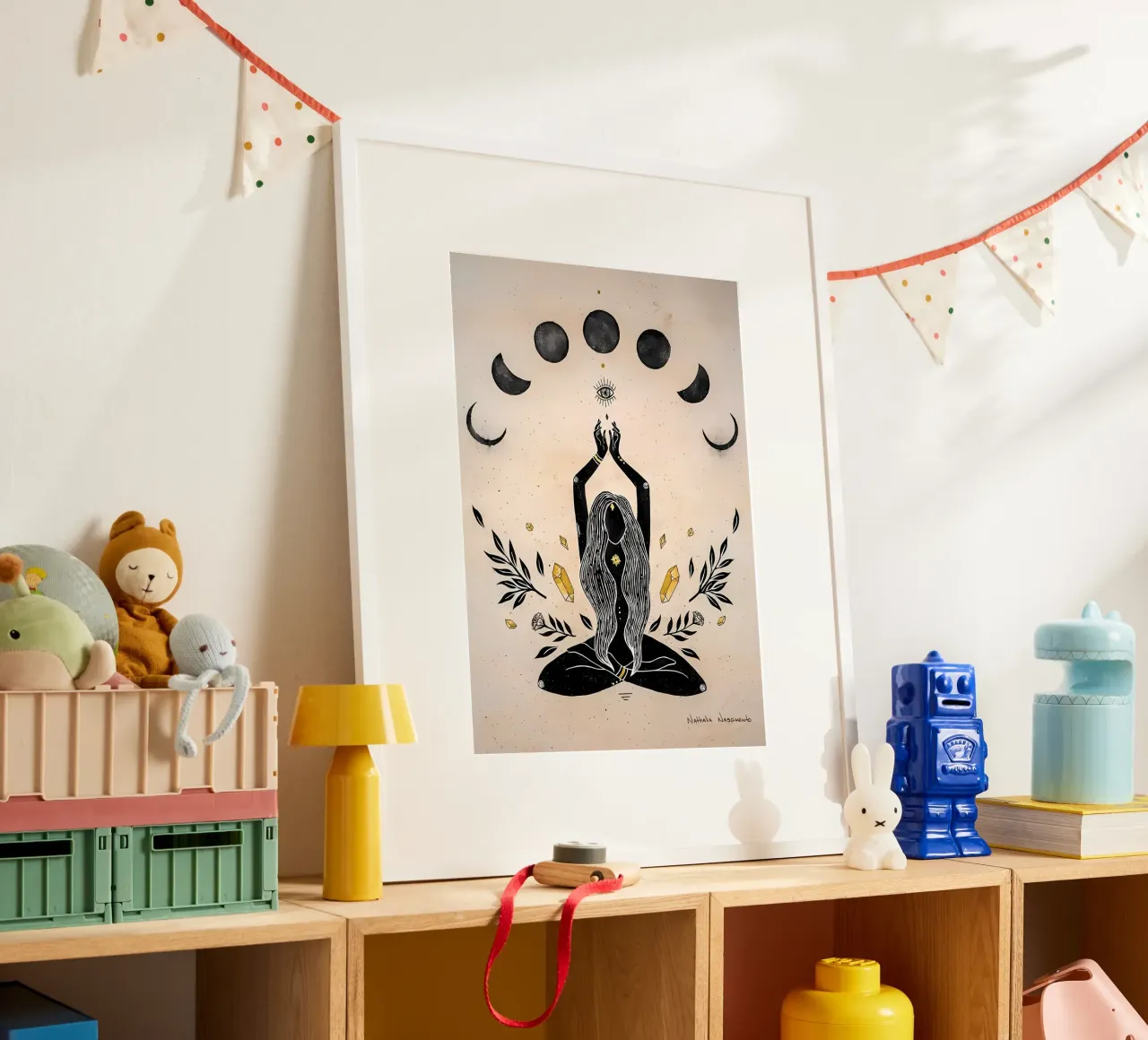 strega magica della luna poster da mitaco