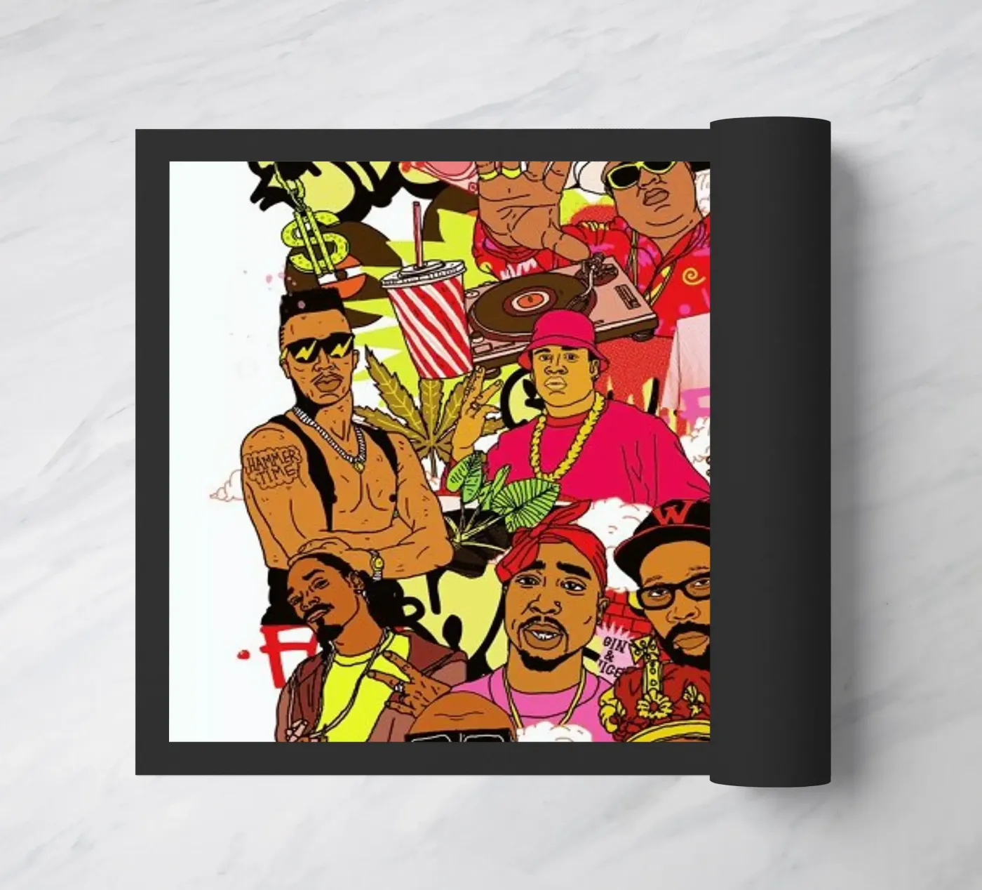 Rap Legends doormat by Nick Cocozza