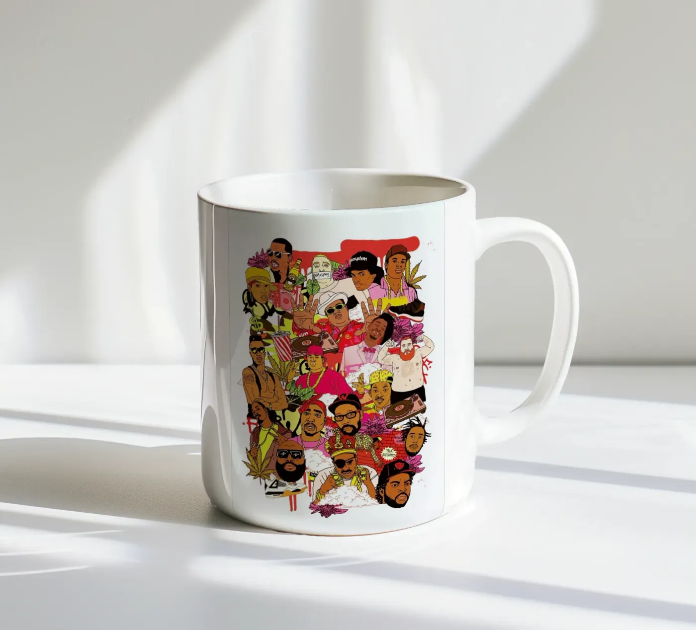 Rap Legends ceramic mug by Nick Cocozza