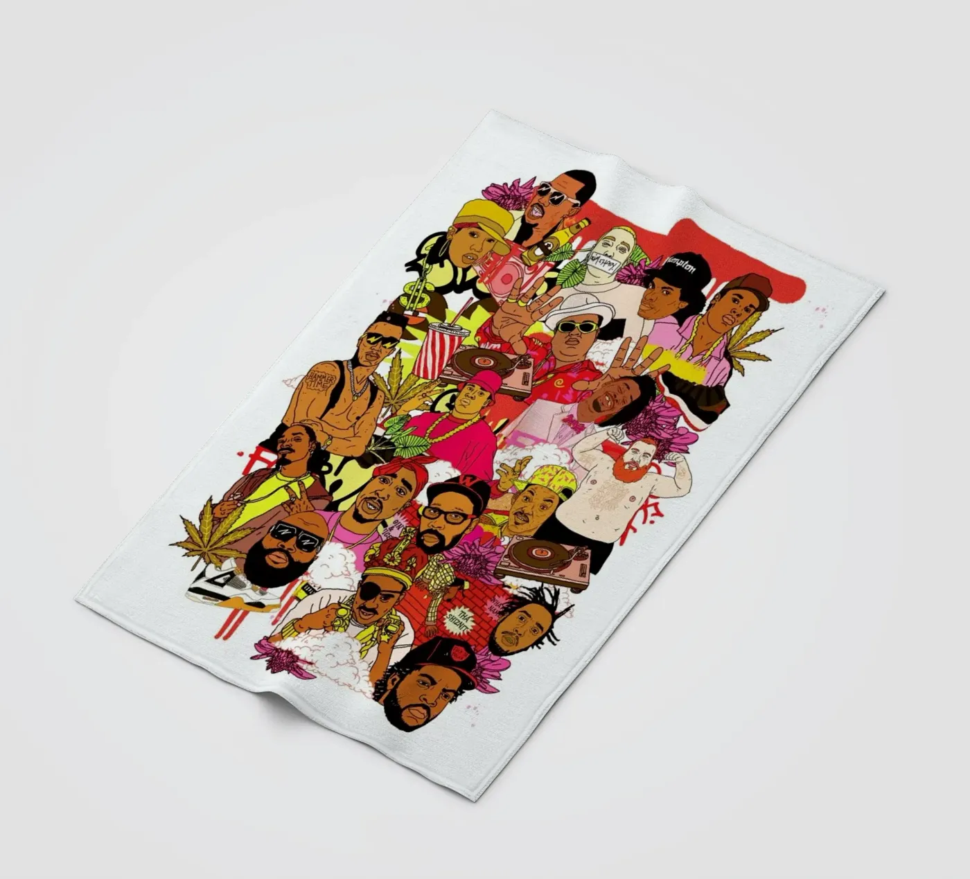 Rap Legends Fleecedecke von Nick Cocozza