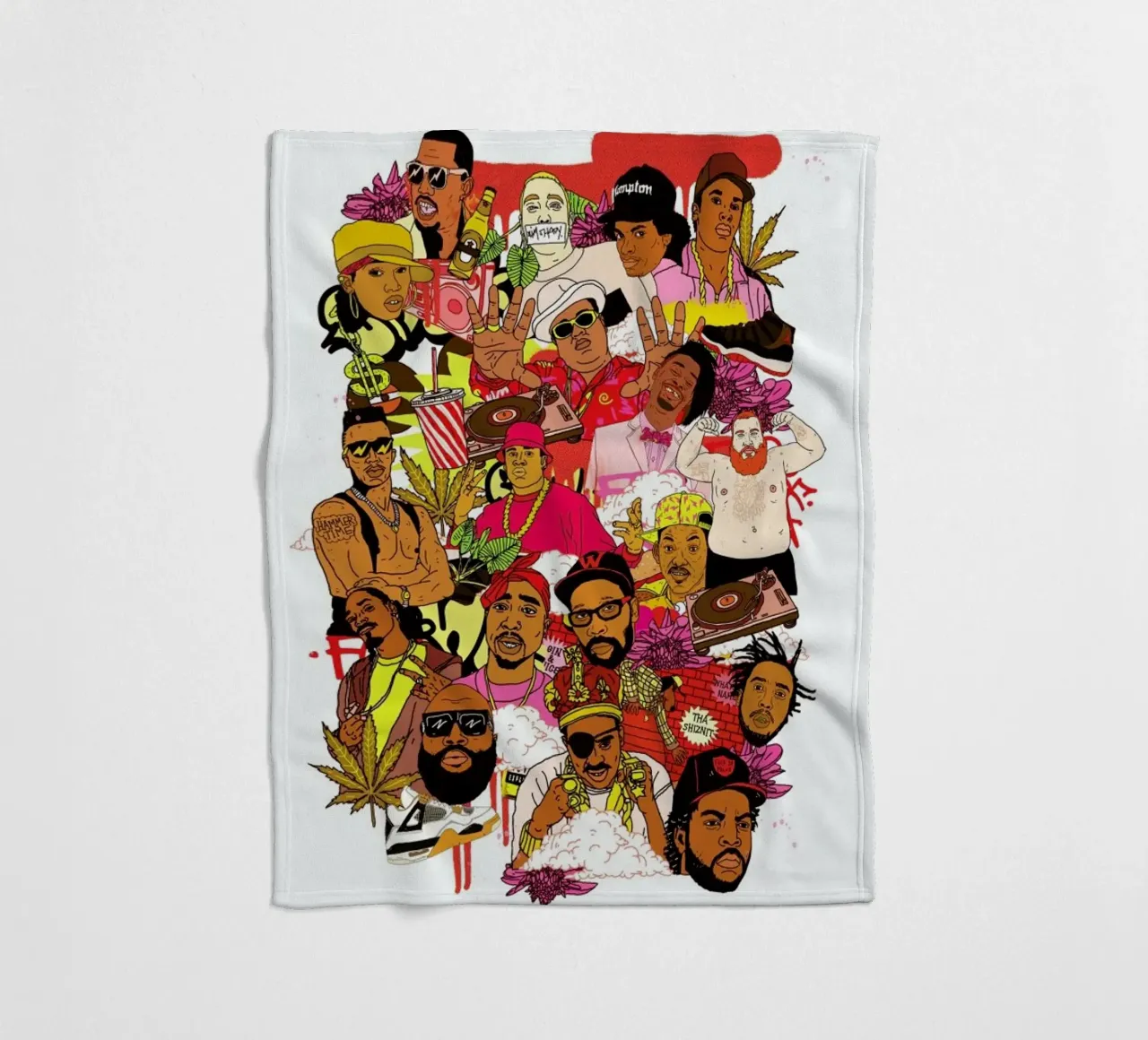 Rap Legends Fleecedecke von Nick Cocozza