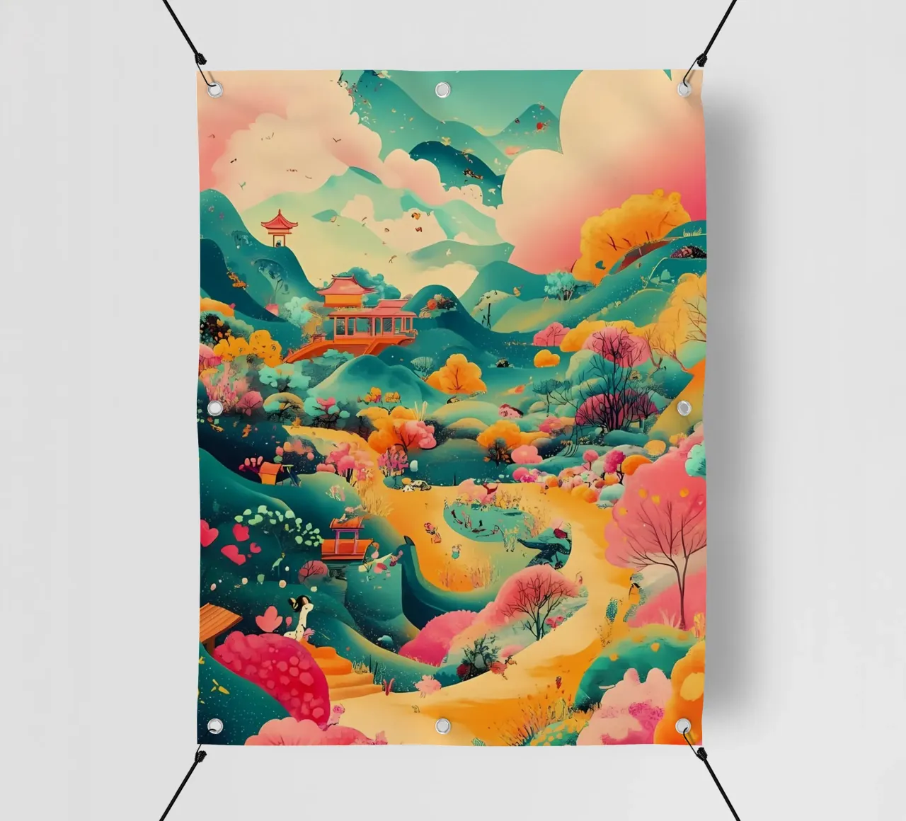 Paesaggio telo in pvc da khoaimi
