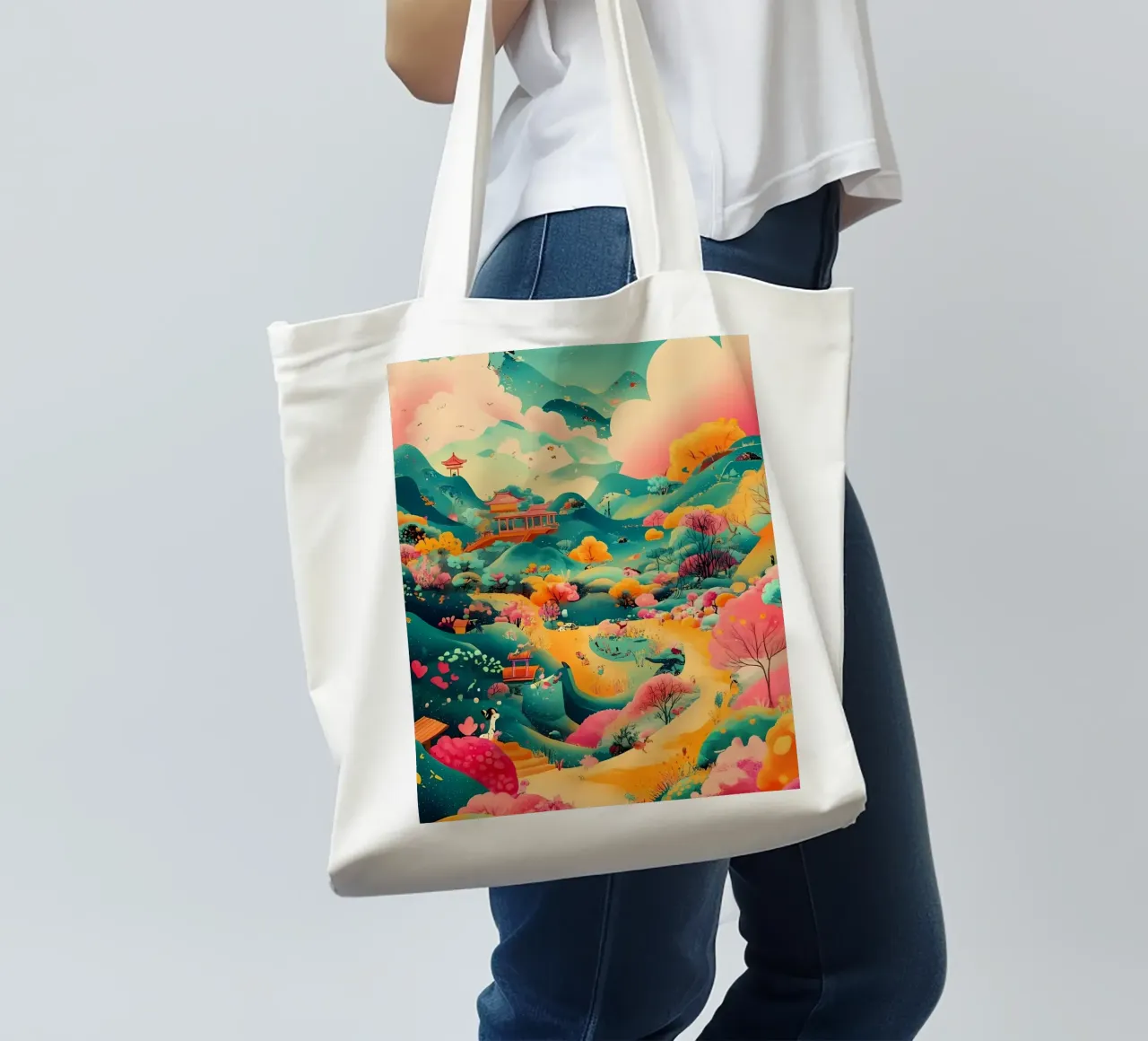 Landscape tote bag by khoaimi