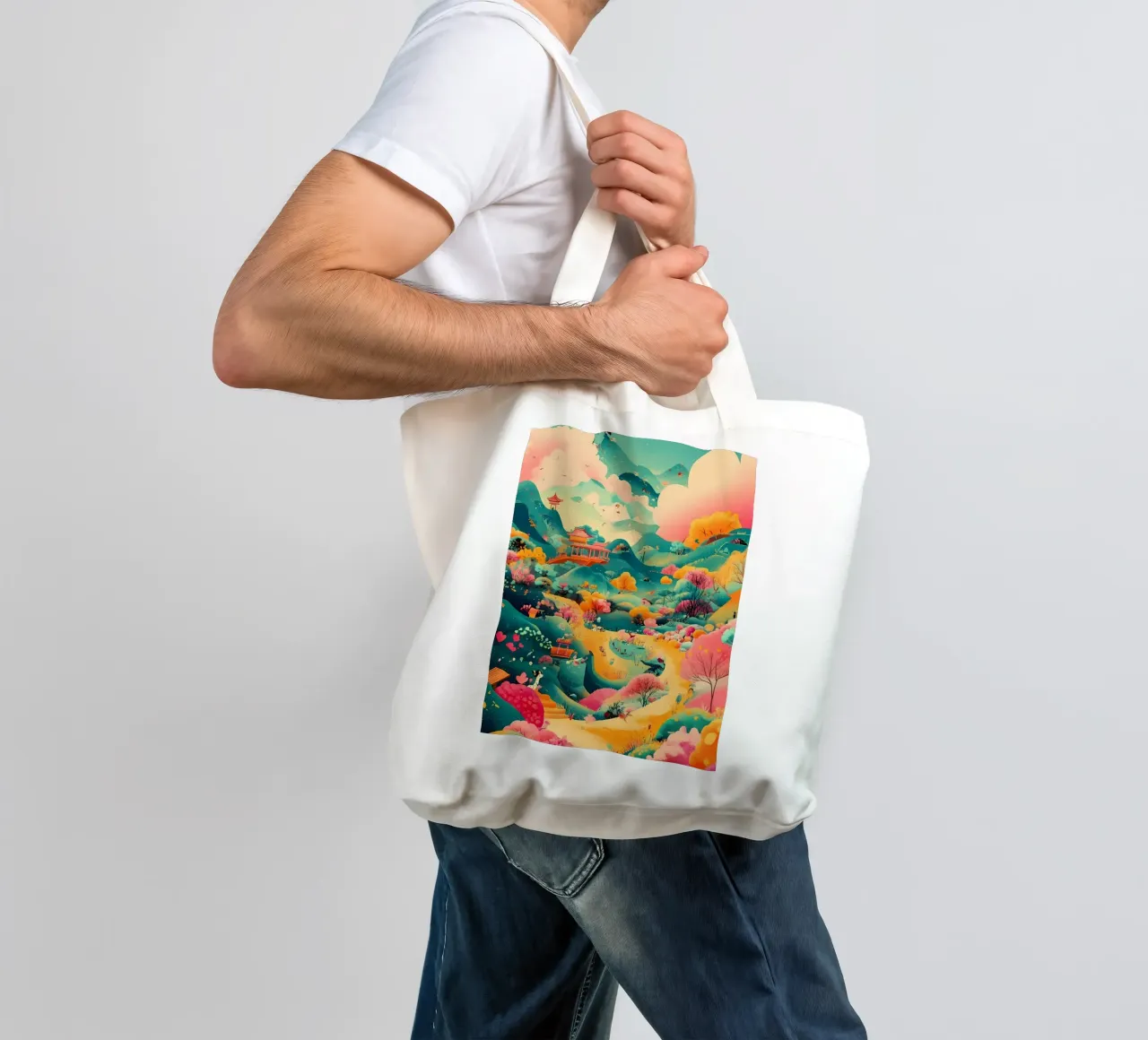Landscape tote bag by khoaimi