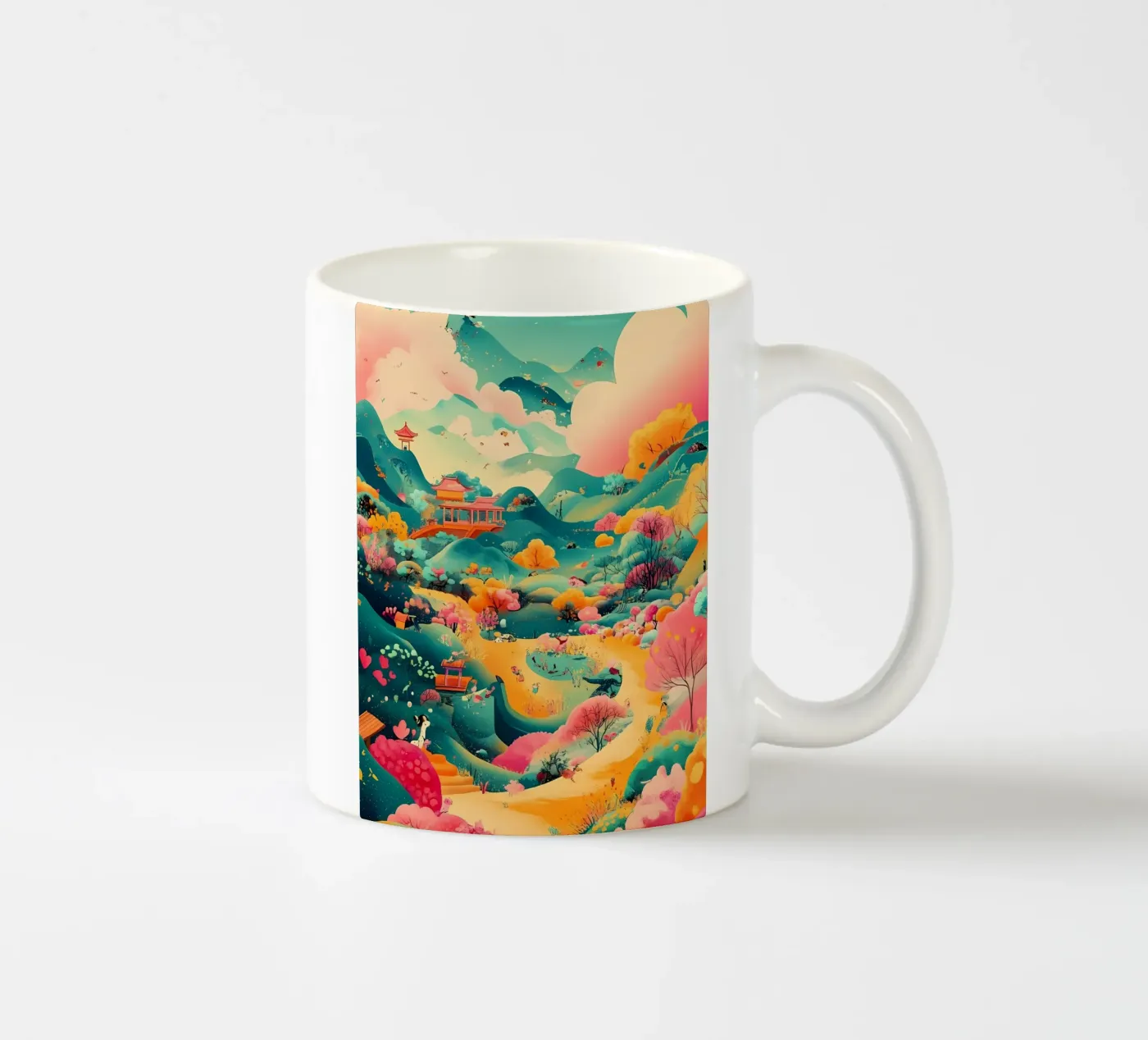 Landscape ceramic mug by khoaimi