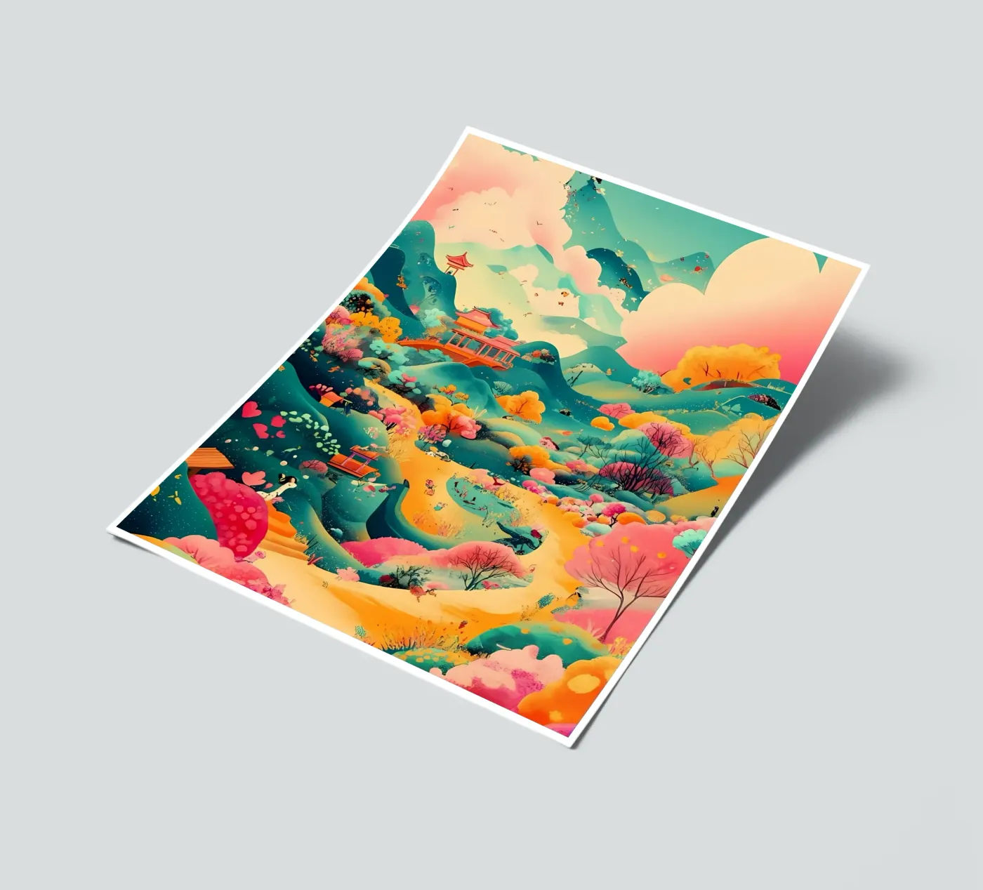 Landscape sticker sheet by khoaimi