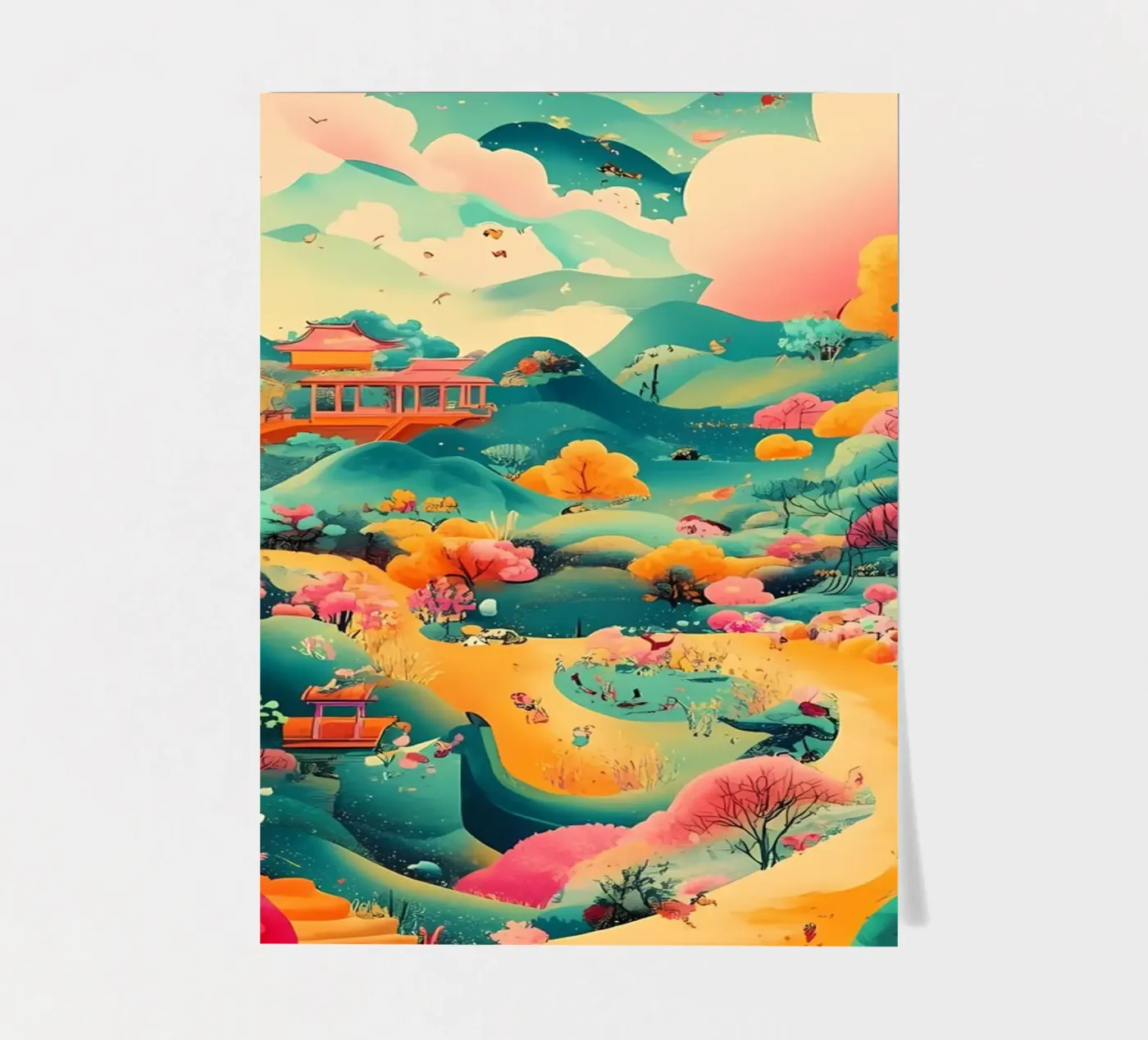 Landscape sticker sheet by khoaimi