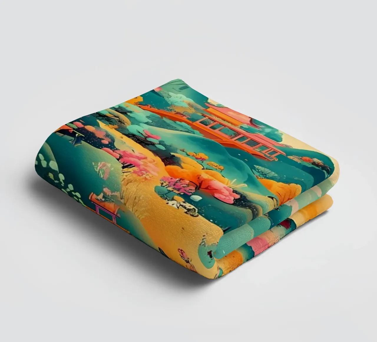 Paisaje toalla de baño de khoaimi