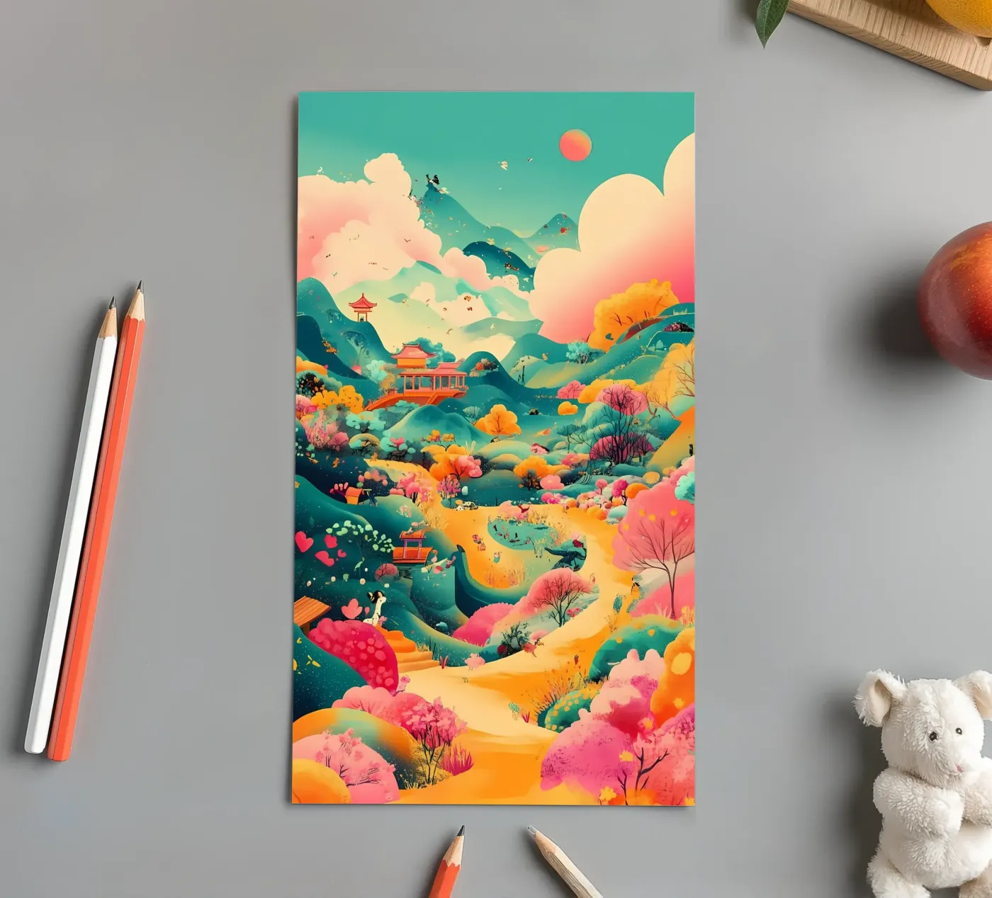 landscape sticker sheet by khoaimi