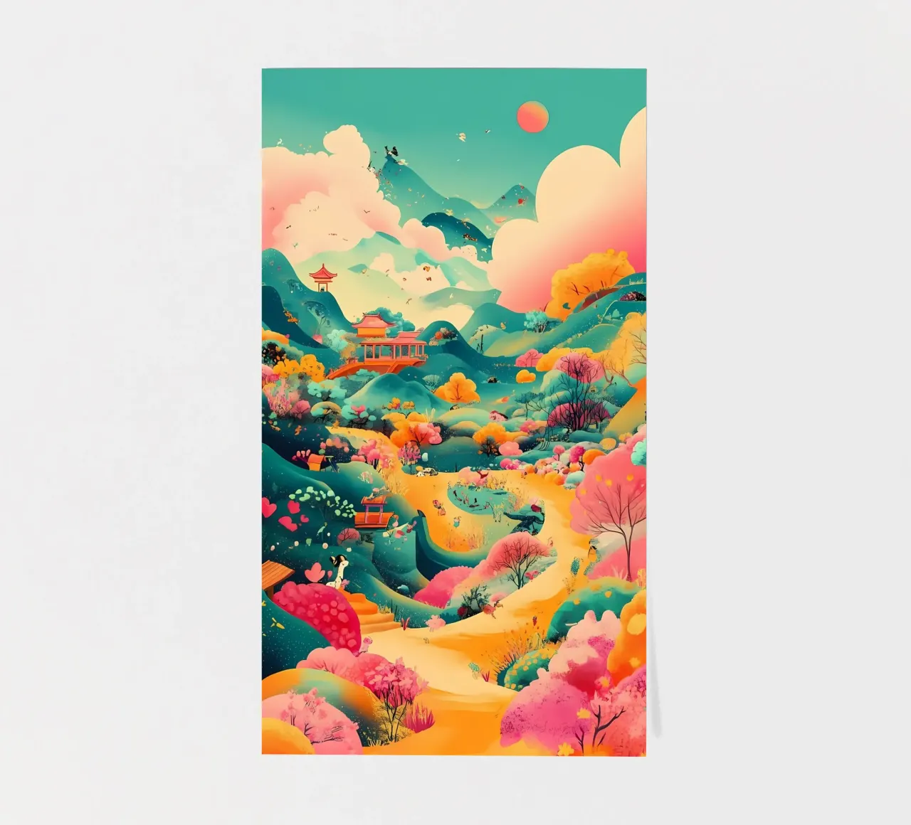 landscape sticker sheet by khoaimi