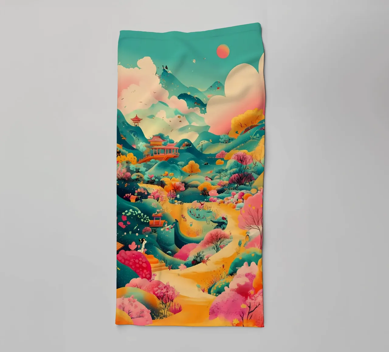 paysage serviette de bain de khoaimi