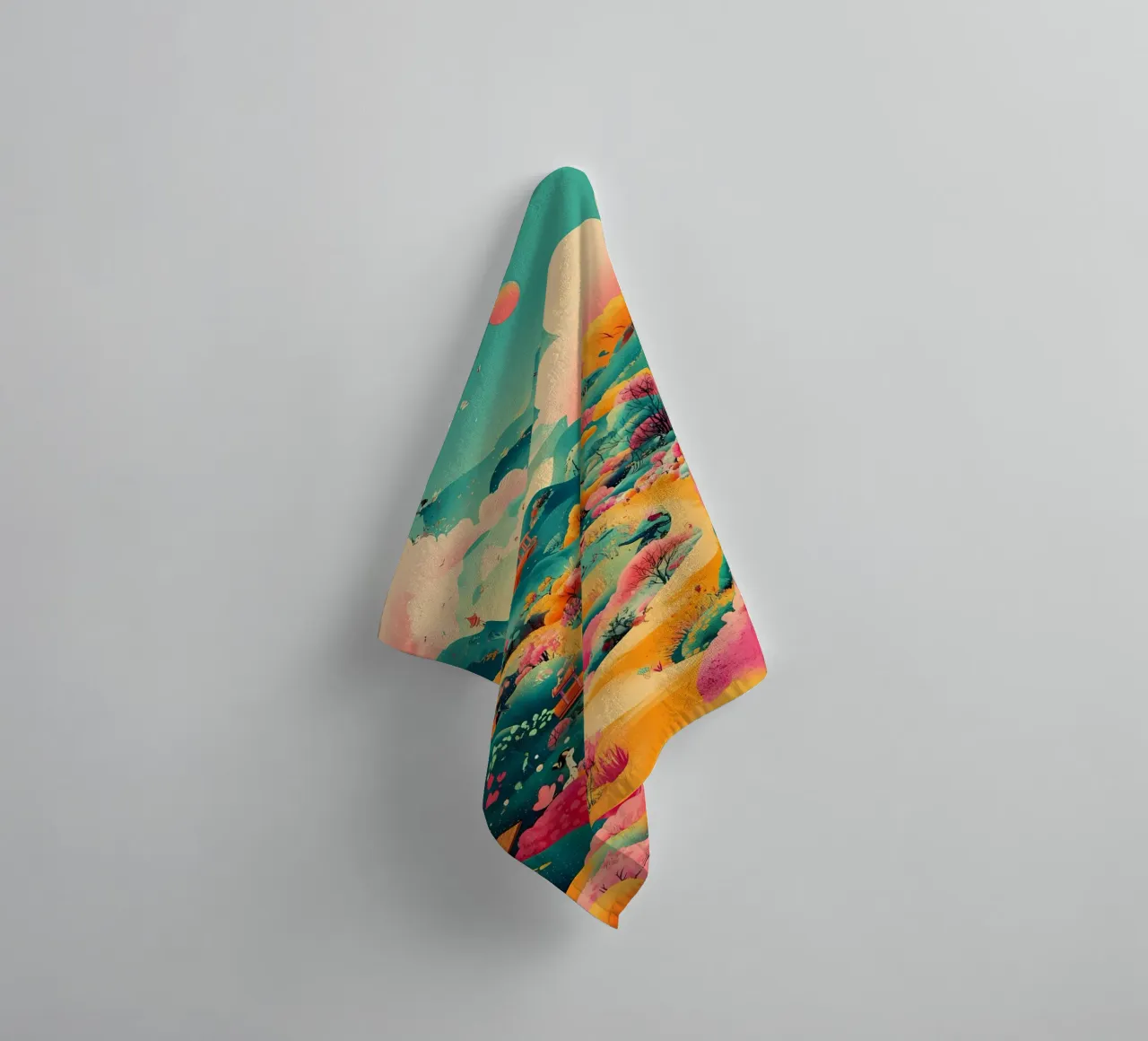 paysage serviette de bain de khoaimi