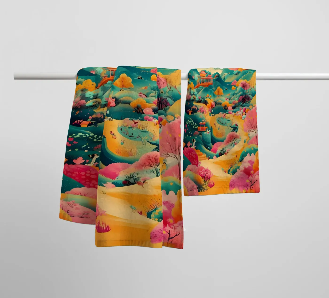 landscape towel by khoaimi