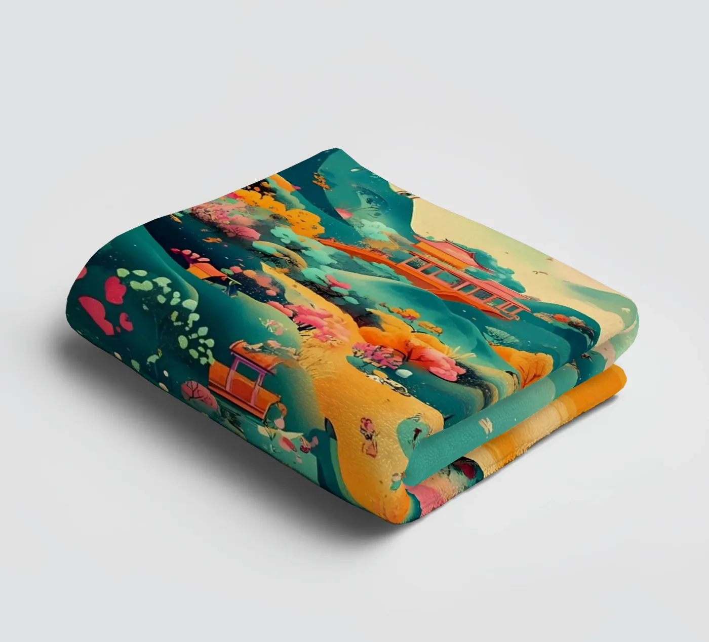 landscape towel by khoaimi