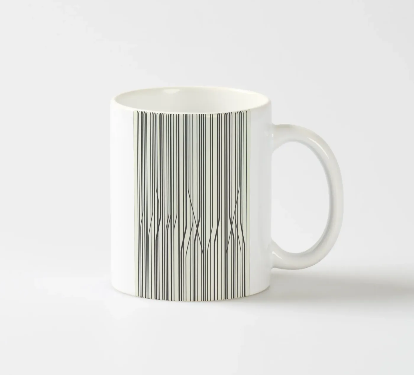 Birch ceramic mug by Bo Lundberg