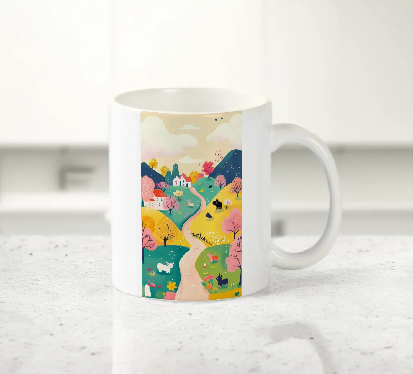 landscape ceramic mug by khoaimi