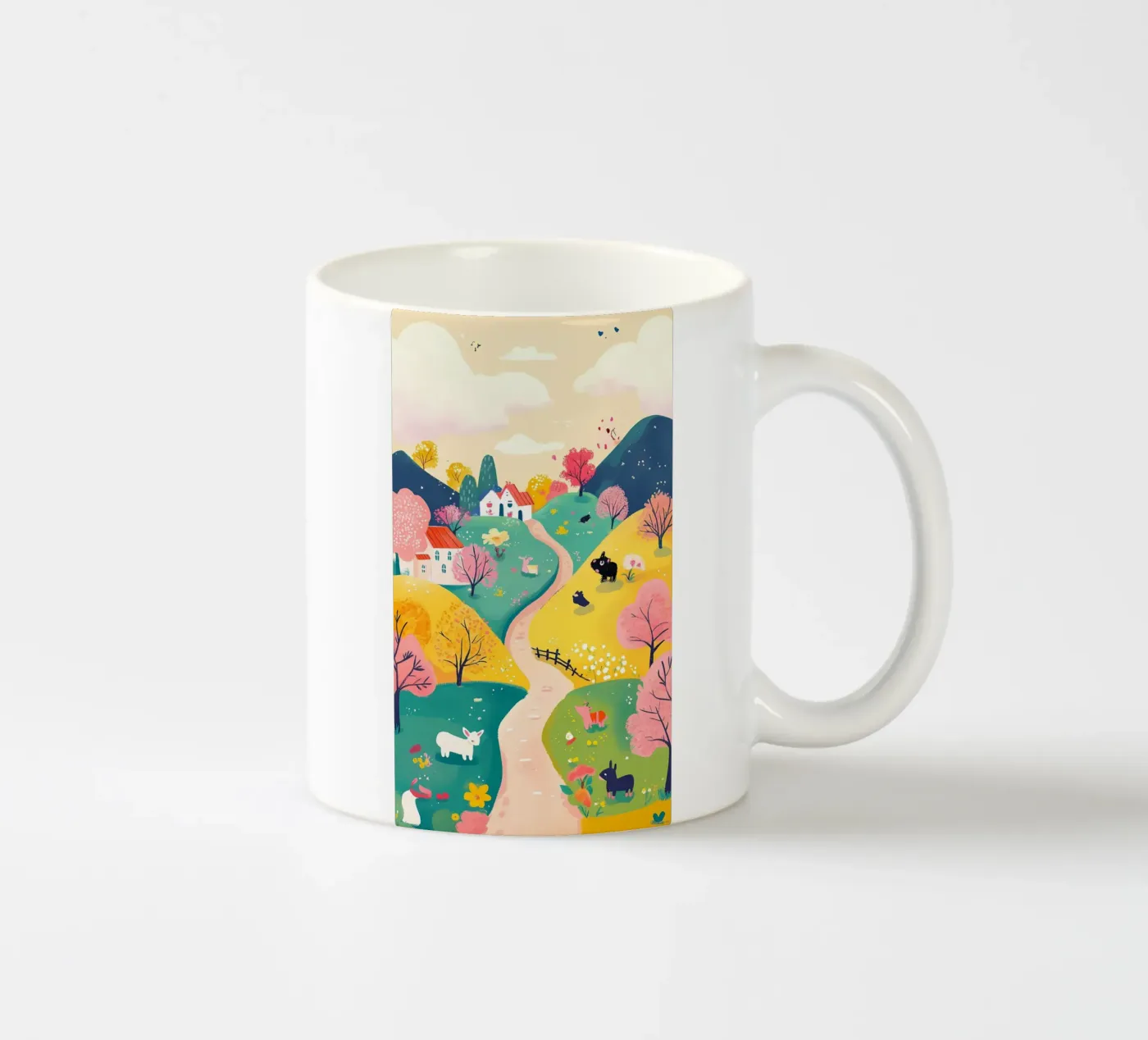 landscape ceramic mug by khoaimi