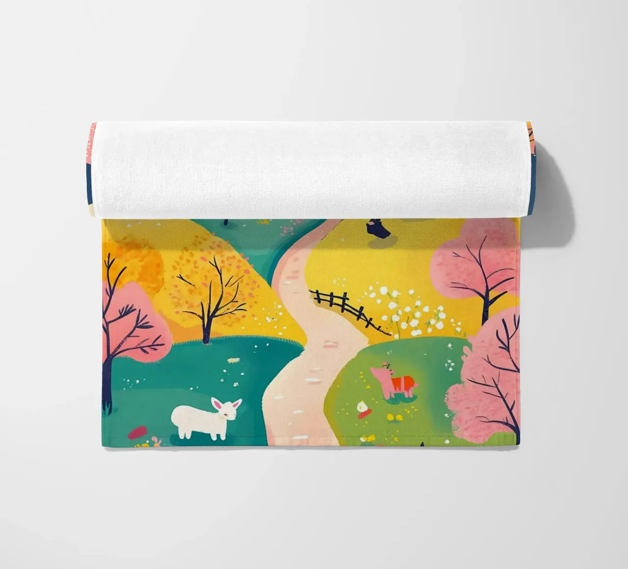 landscape beach towel by khoaimi