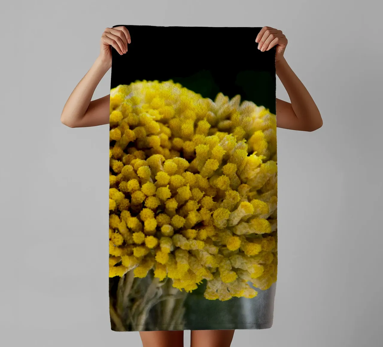 Fiori di curry I asciugamano da bagno da Teresa André