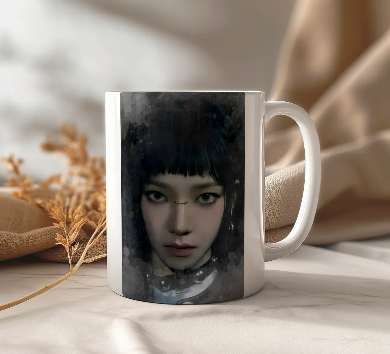 Kpop karina effetto splash tazza in ceramica da mitom