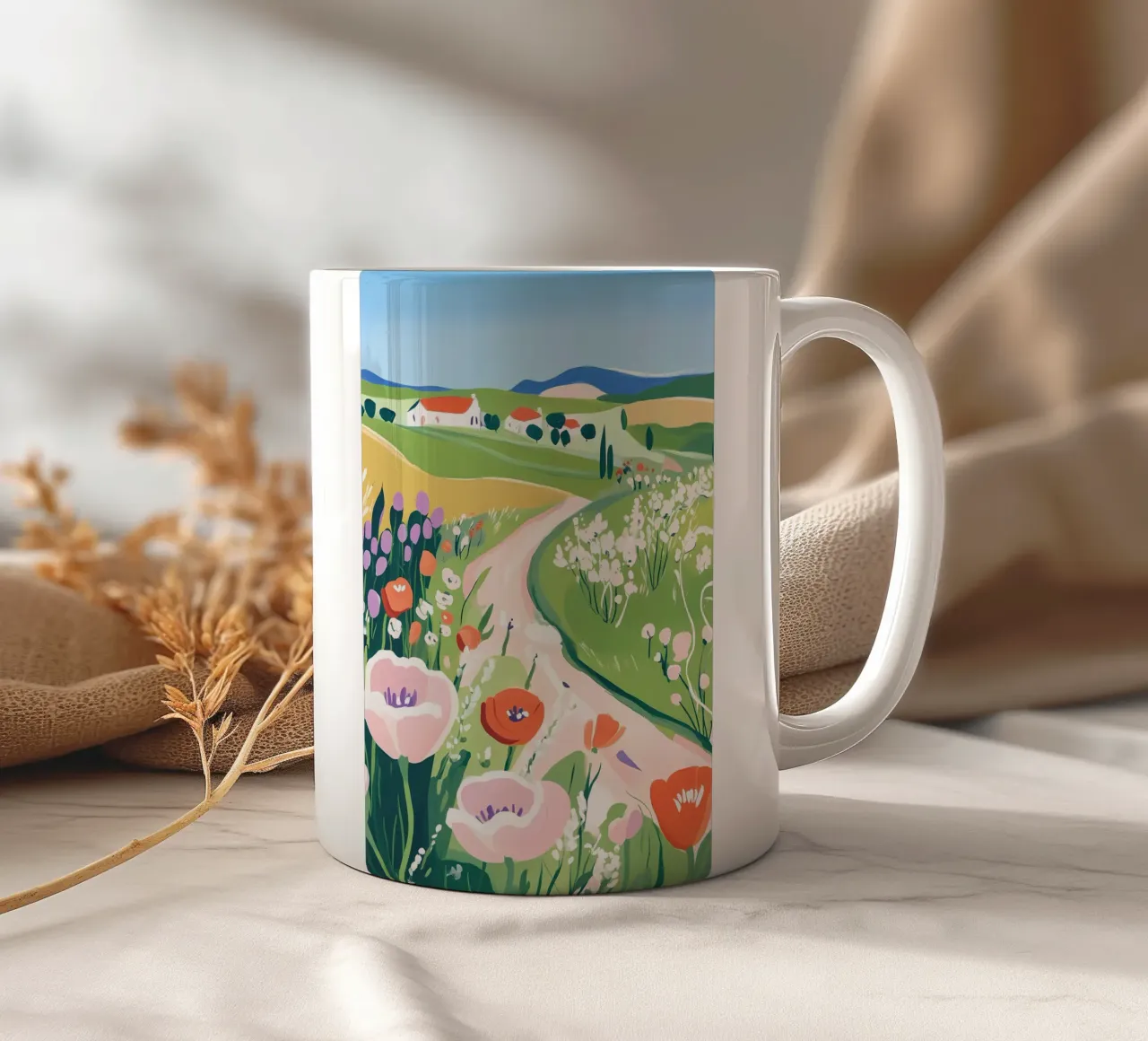 Prato fiorito tazza in ceramica da mazzihanq