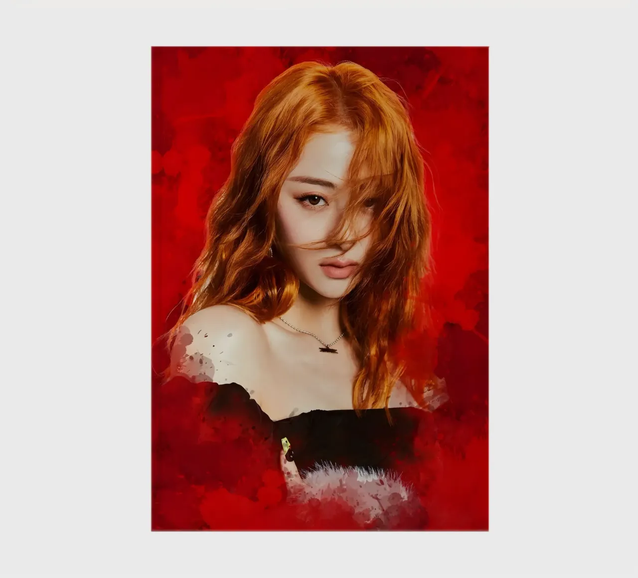 Kpop Portrait Of Huh YunJin notebook by mitom