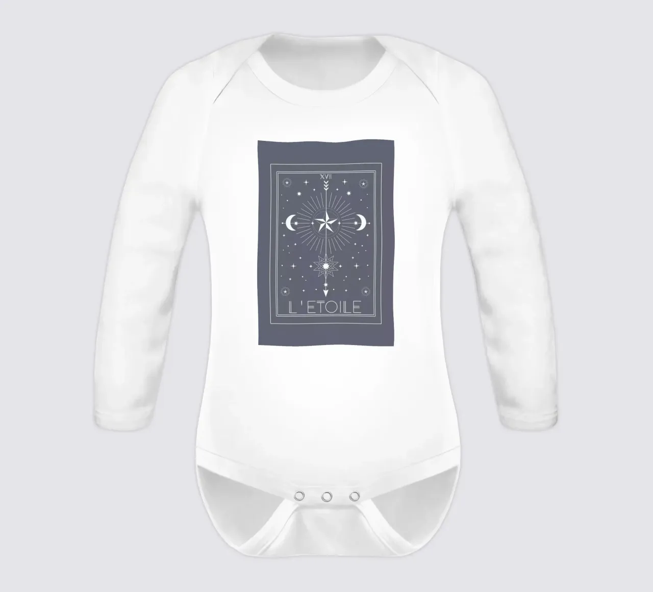 The Star long-sleeve baby romper by cafelab