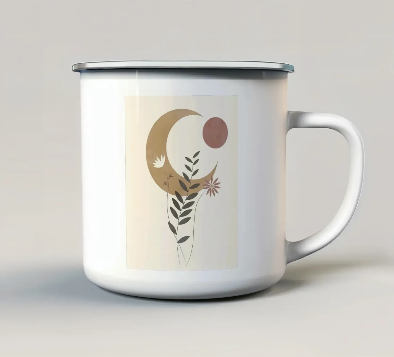 arte minimale tazza in smalto da diadang