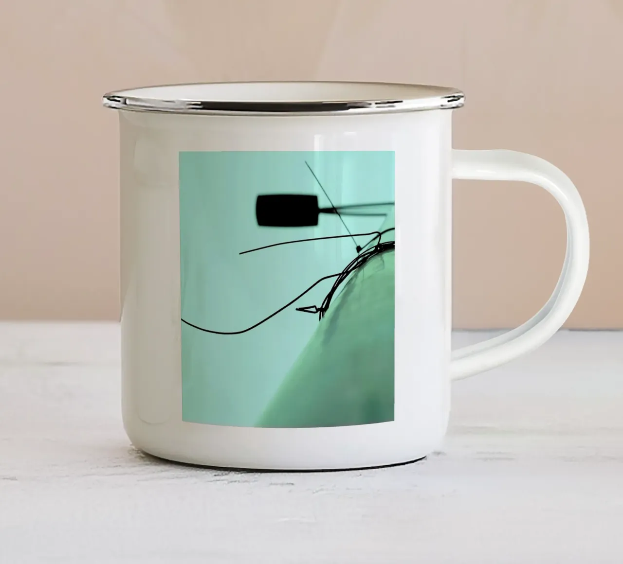 Sputniek tazza in smalto da Ballack Art House