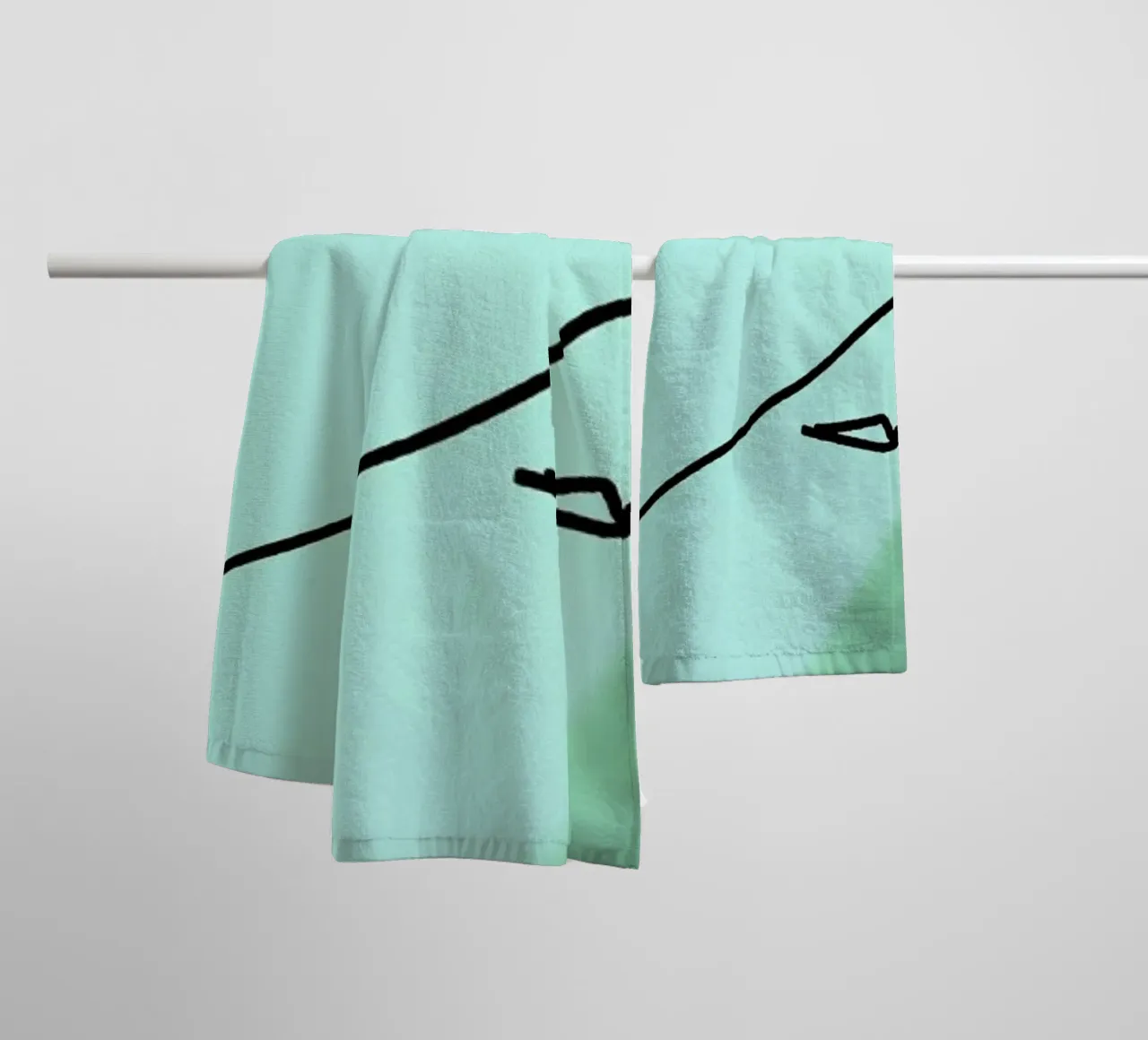 Sputniek asciugamano da bagno da Ballack Art House