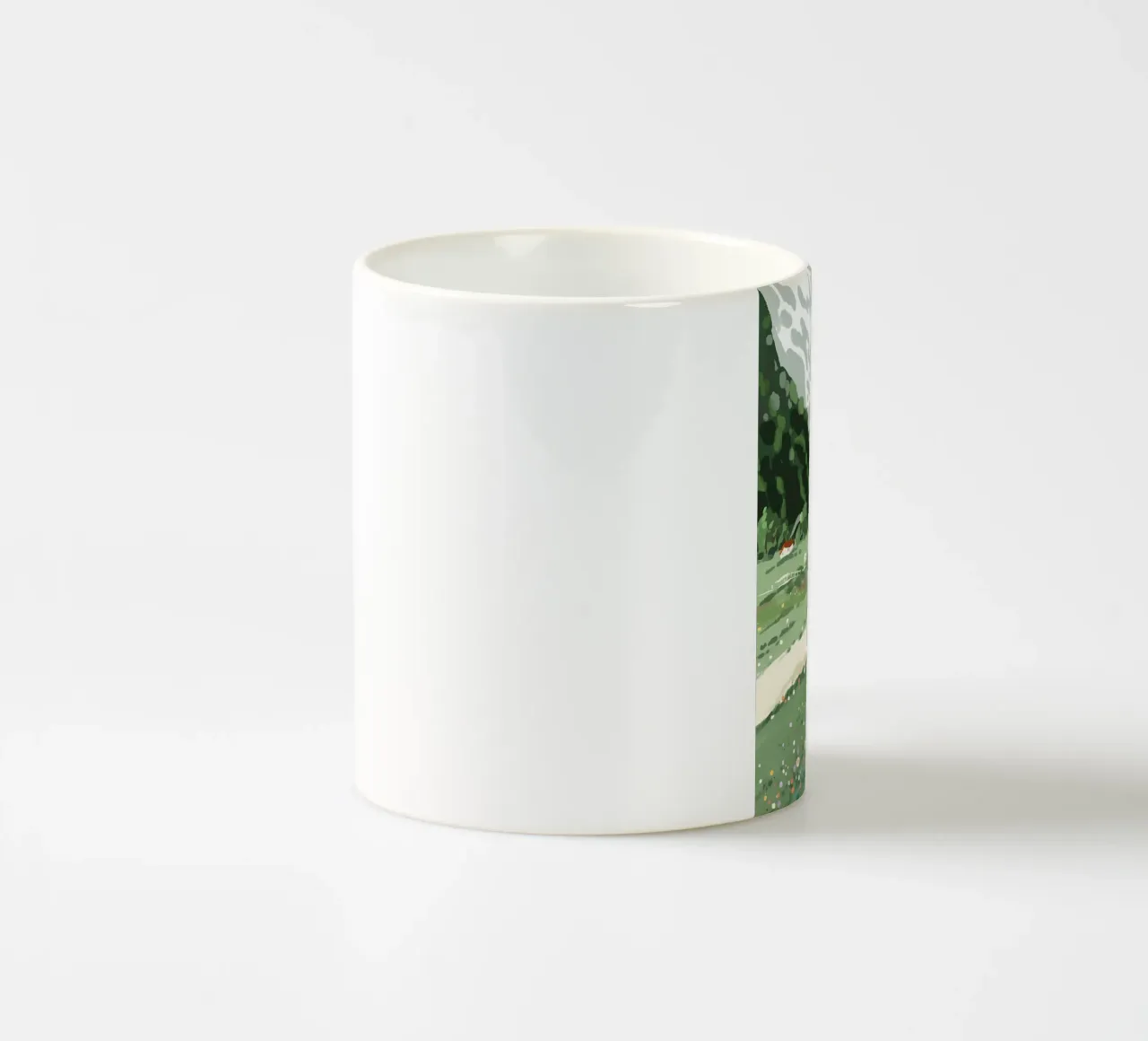 paesaggio tazza in ceramica da mitom