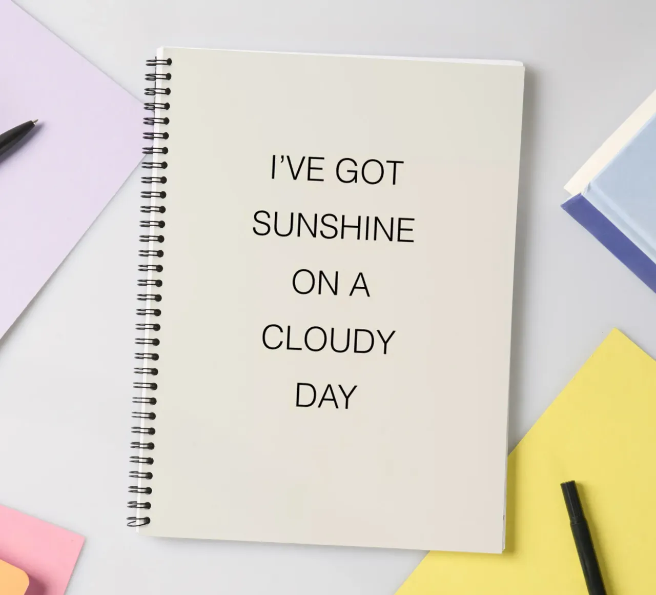 I've Got Sunshine spiral notebook by Studio One