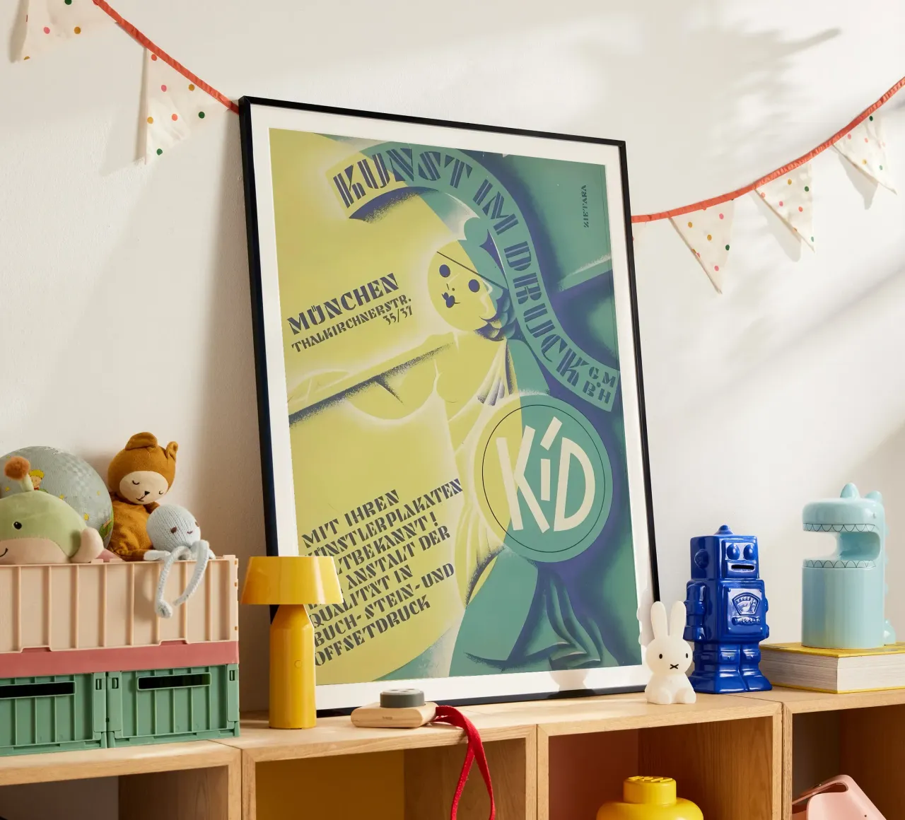 Arte in stampa poster con telaio in legno da mitom