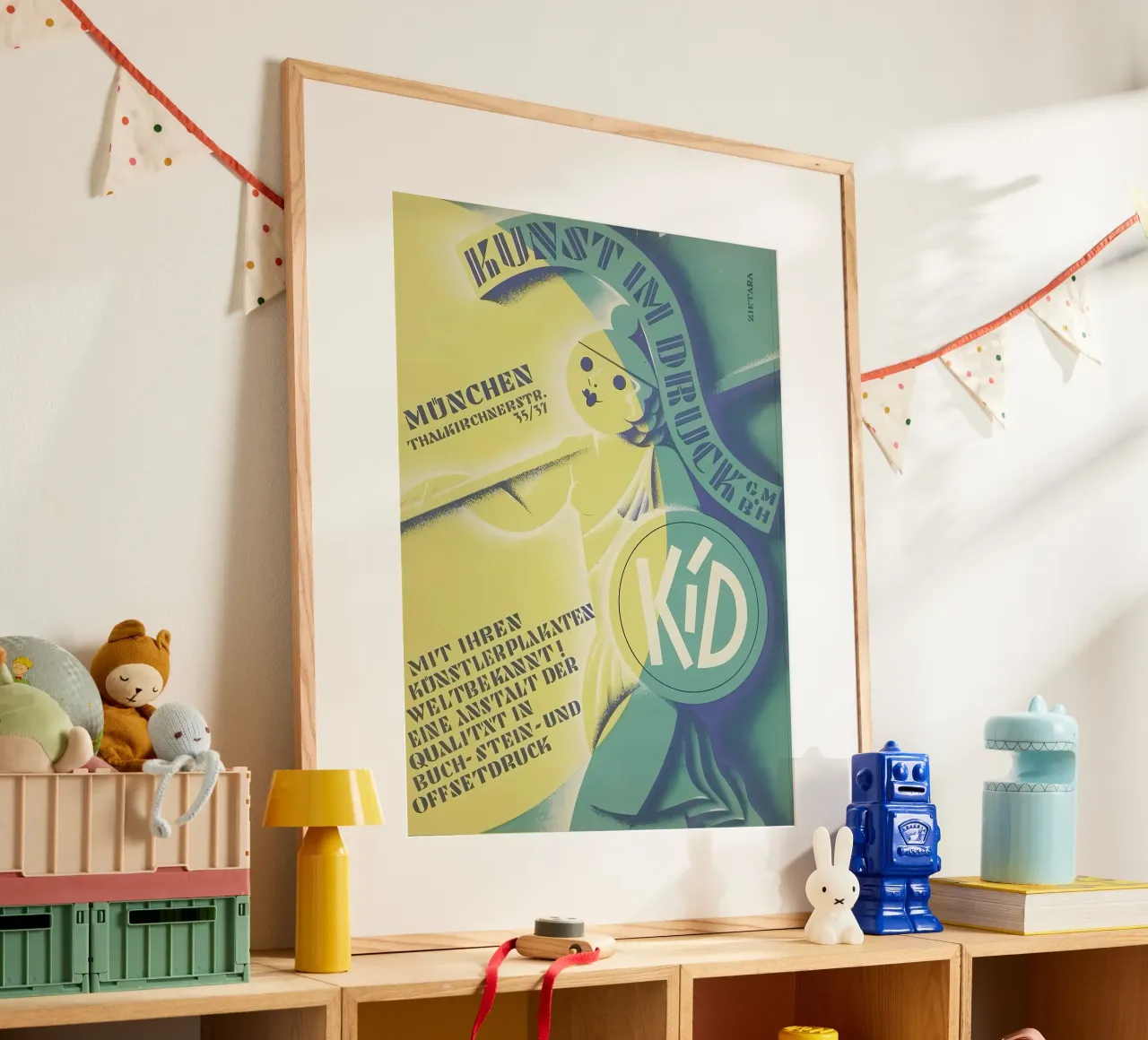 Arte in stampa poster con telaio in legno da mitom