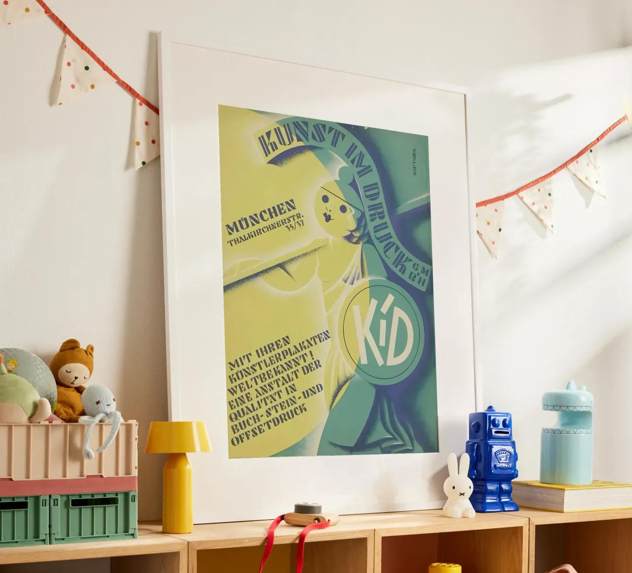 Arte in stampa poster con telaio in legno da mitom