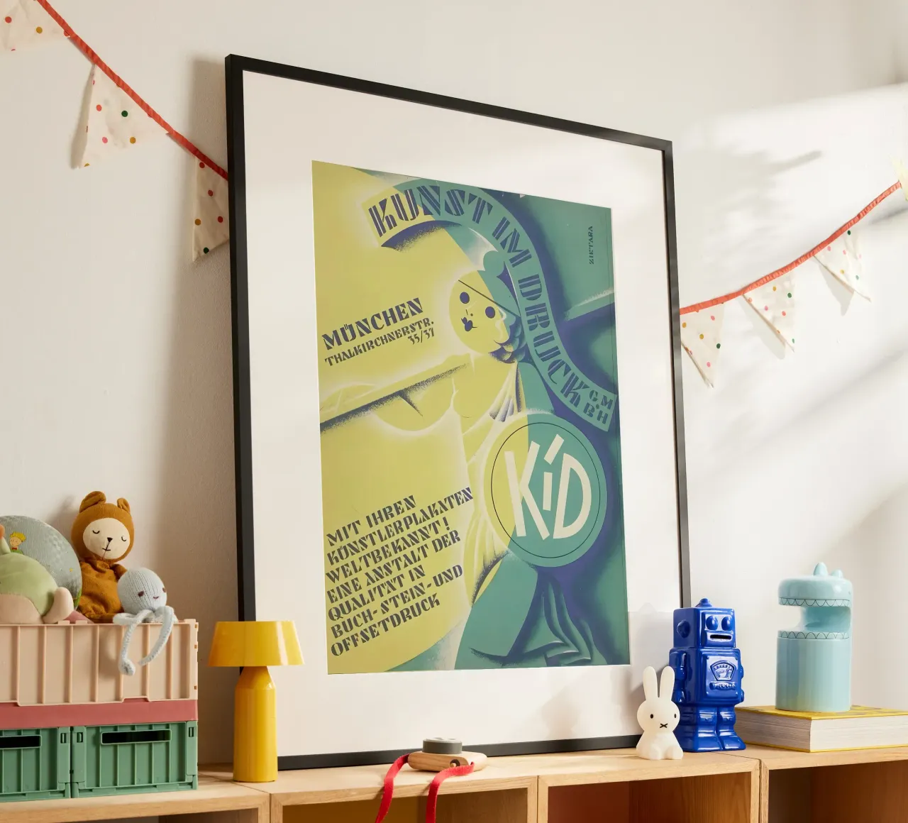 Arte in stampa poster con telaio in legno da mitom