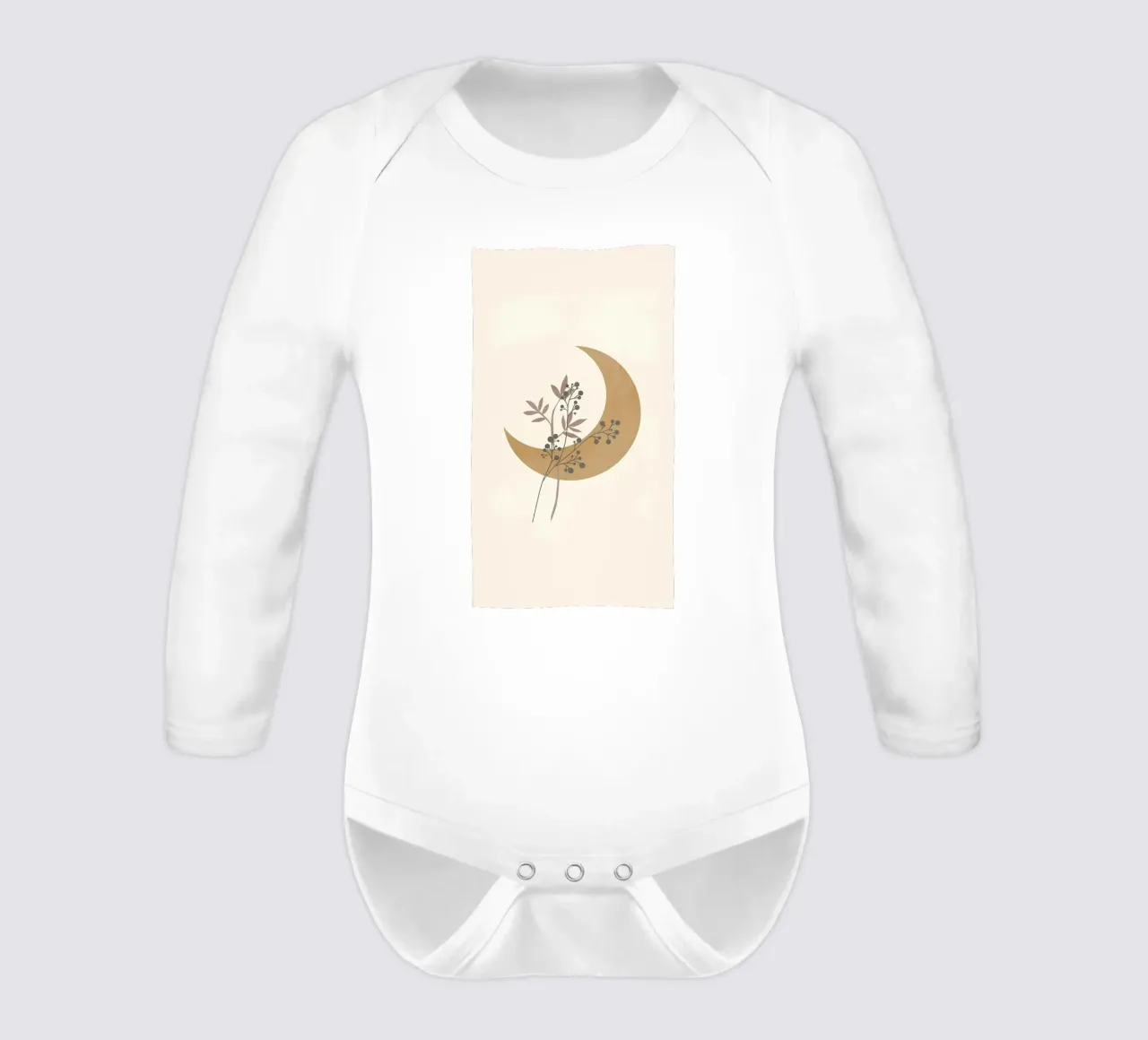 minimals art long-sleeve baby romper by diadang