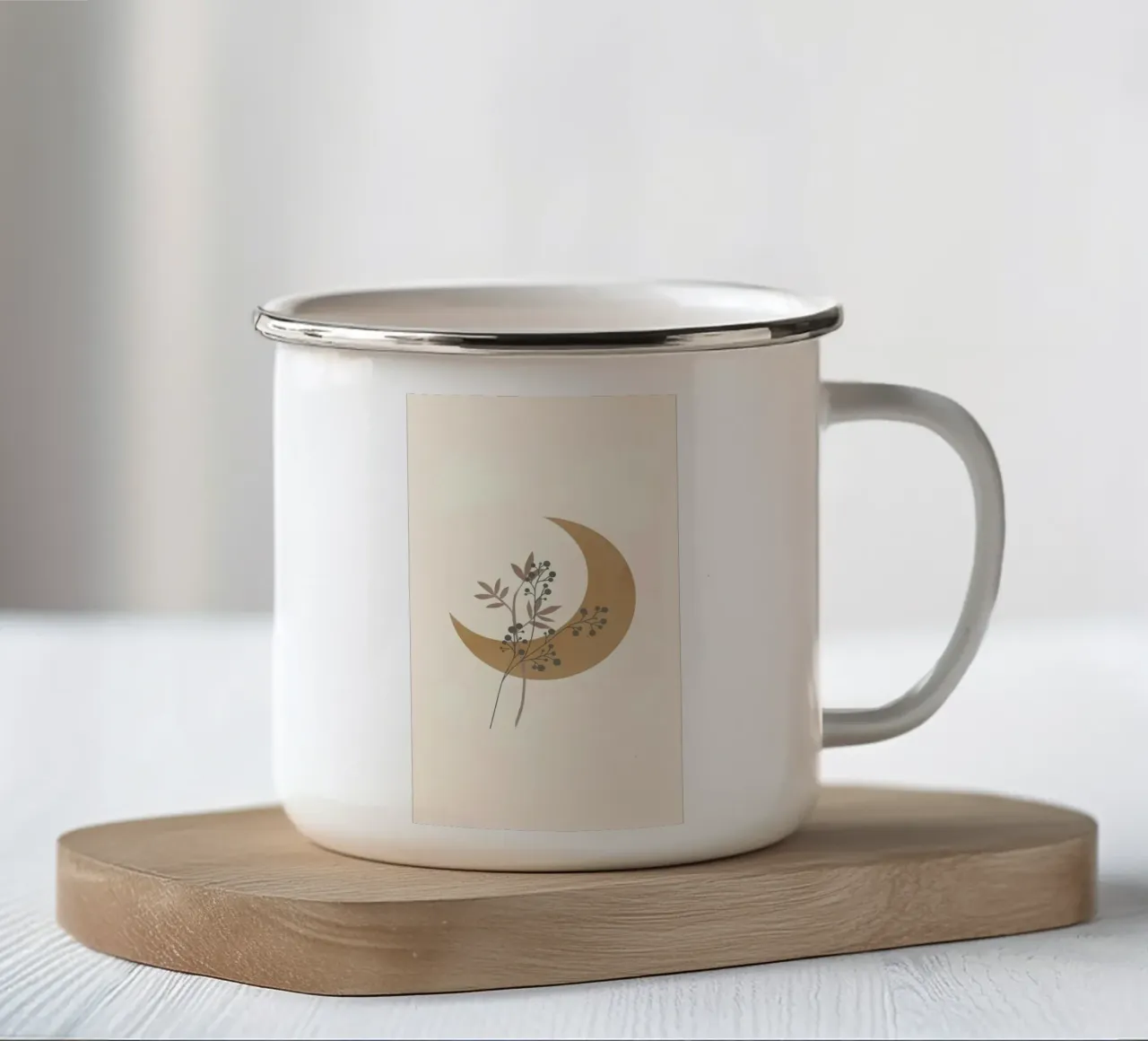 arte minimale tazza in smalto da diadang
