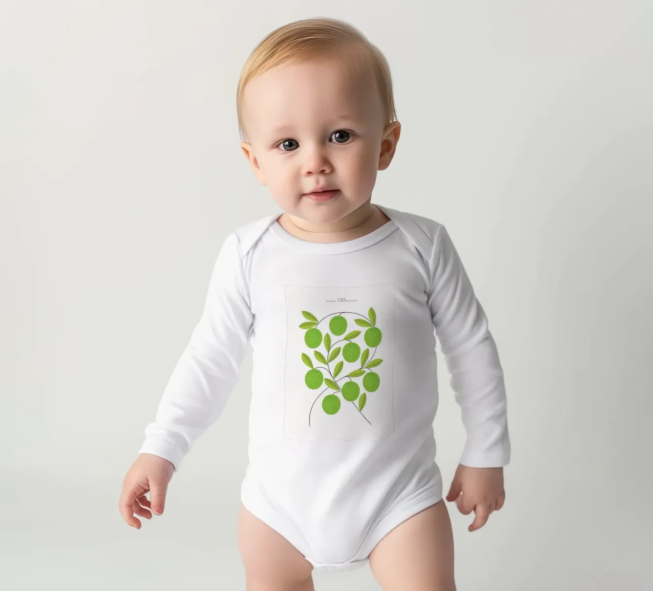 Limes Print body manches longues de khoaimi