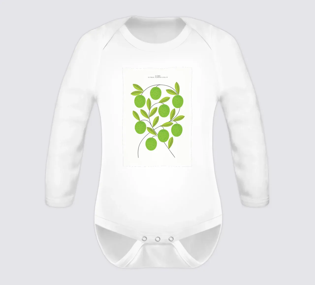 Limes Print body manches longues de khoaimi